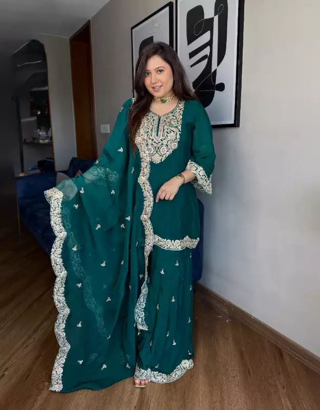 Designer sharara Suit Set Readymade Salwar Kameez Indian dress