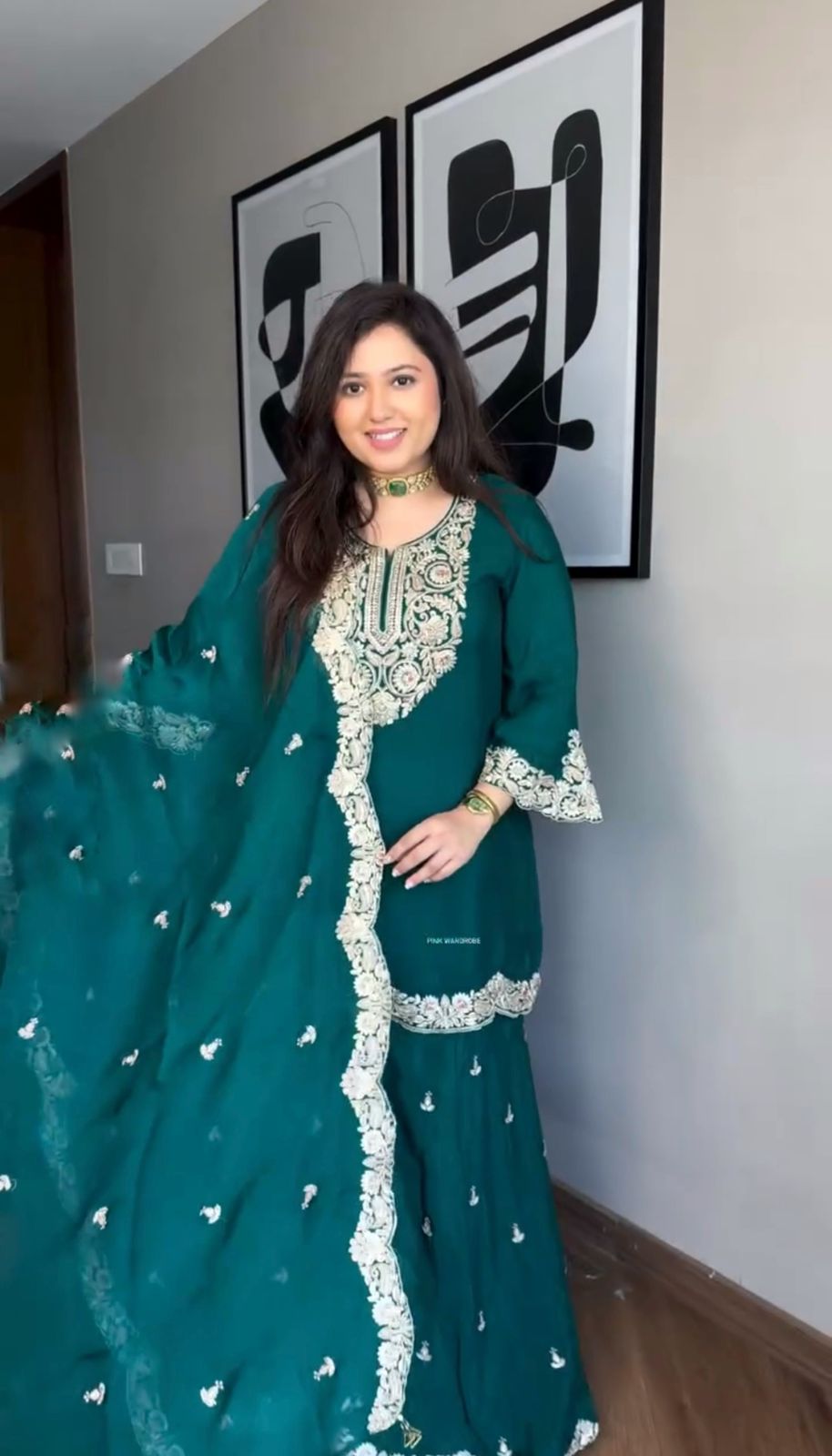 Designer sharara Suit Set Readymade Salwar Kameez Indian dress