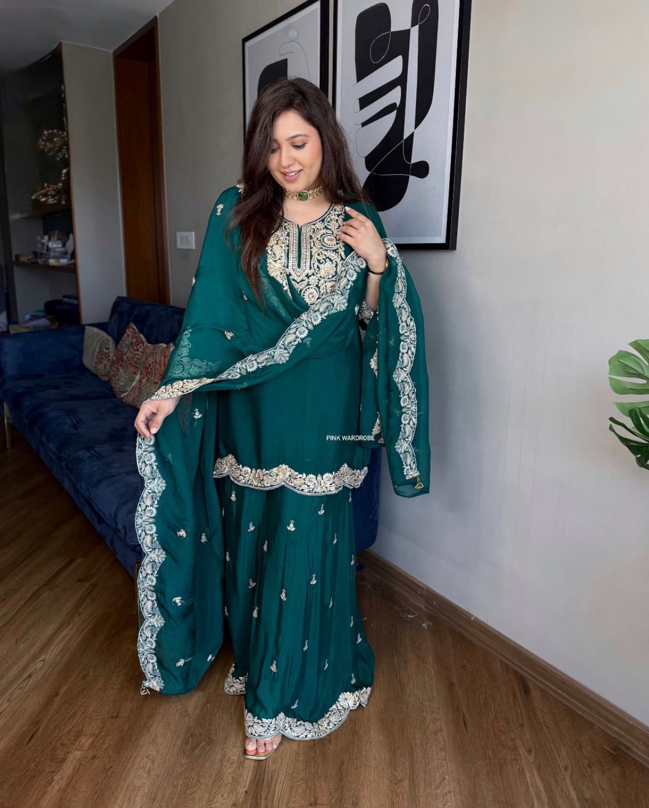 Designer sharara Suit Set Readymade Salwar Kameez Indian dress