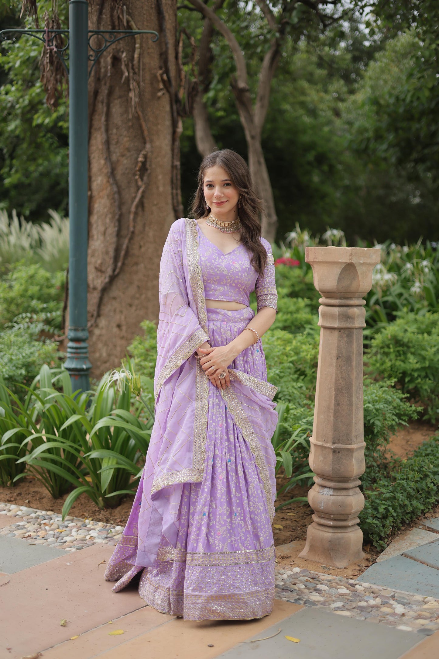 Jequard Lehenga choli Indian Readymade Wedding dress Lehenga