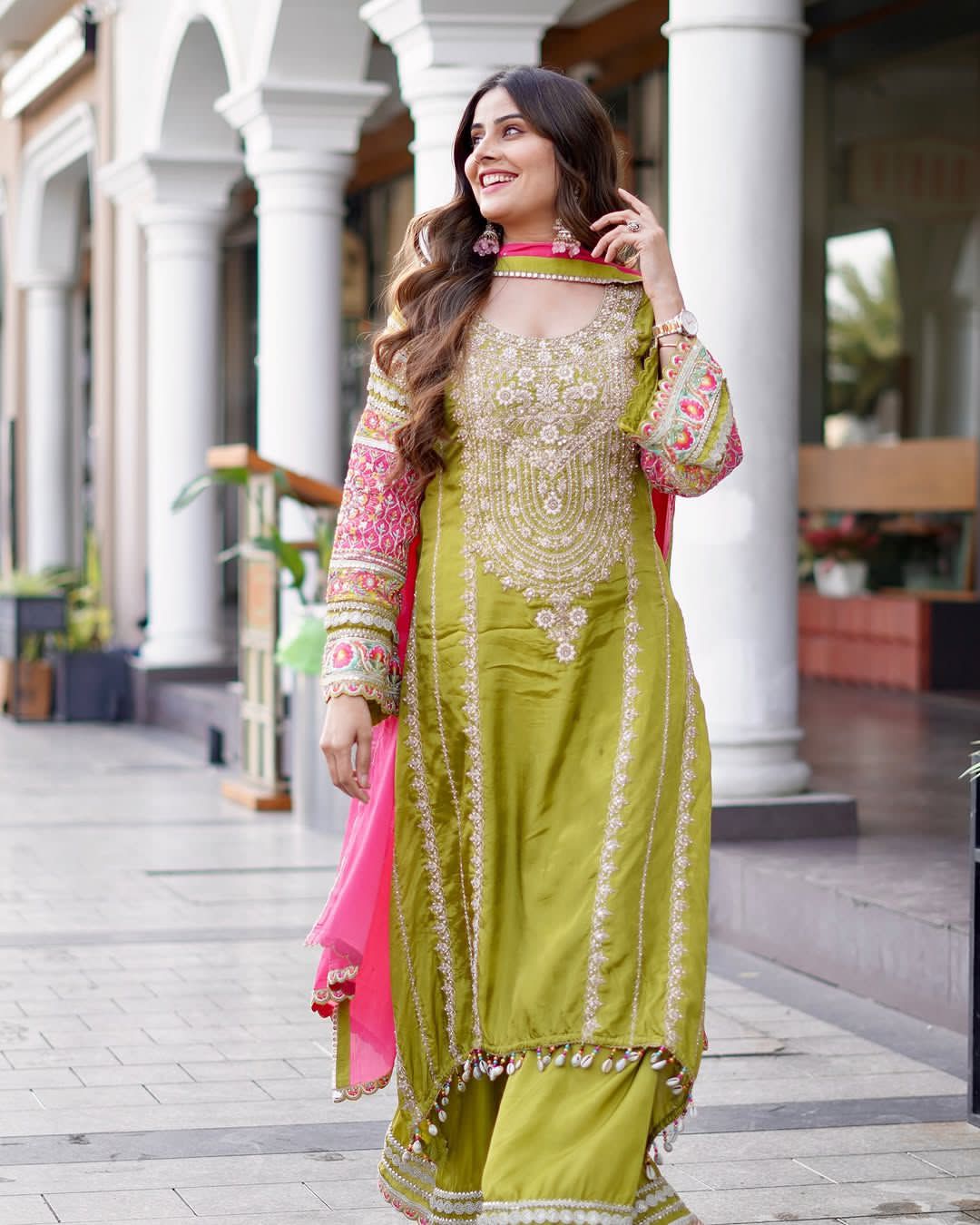 Pakistani salwar kameez suit set Readymade Wedding Indian Dress