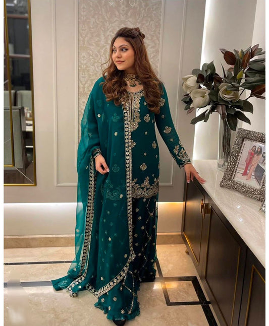 Palazzo Suit Set for wedding salwar kameez