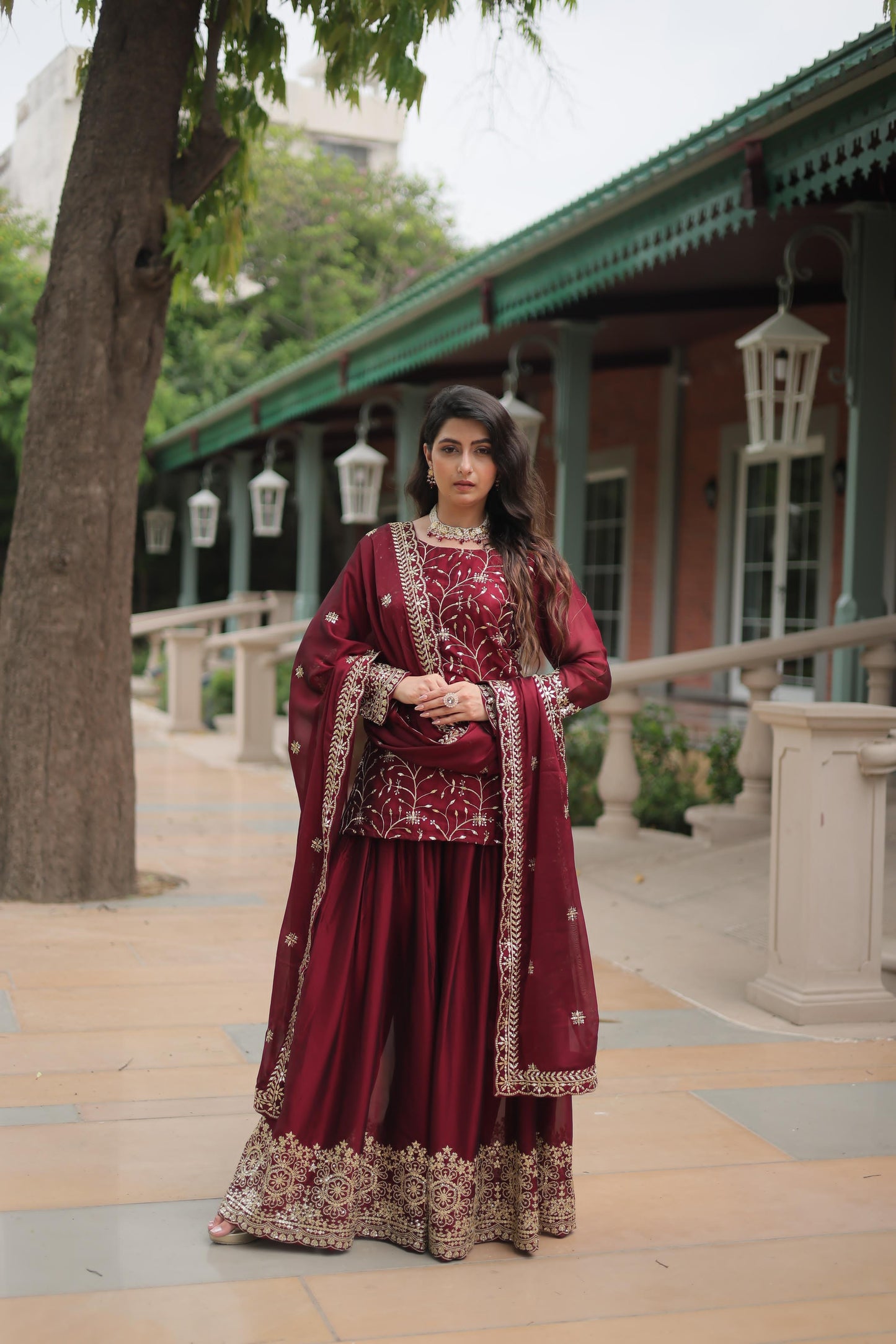 Palazzo Suit Set Indian Designer Readymade Wedding PartyWear Festival Dress