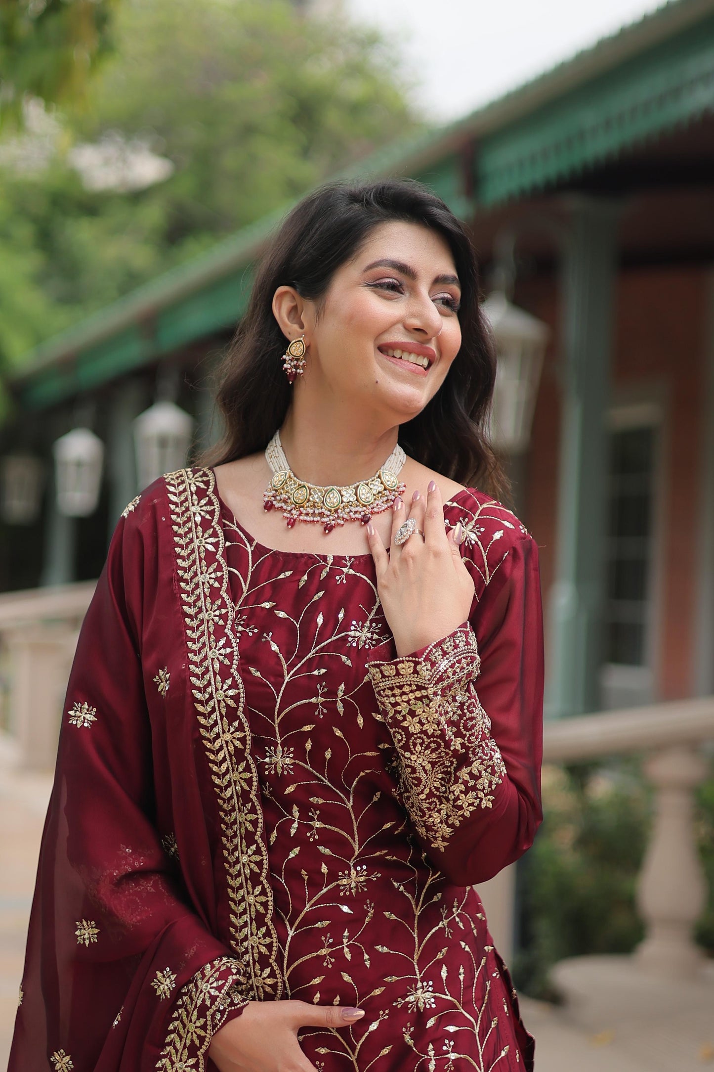 Palazzo Suit Set Indian Designer Readymade Wedding PartyWear Festival Dress