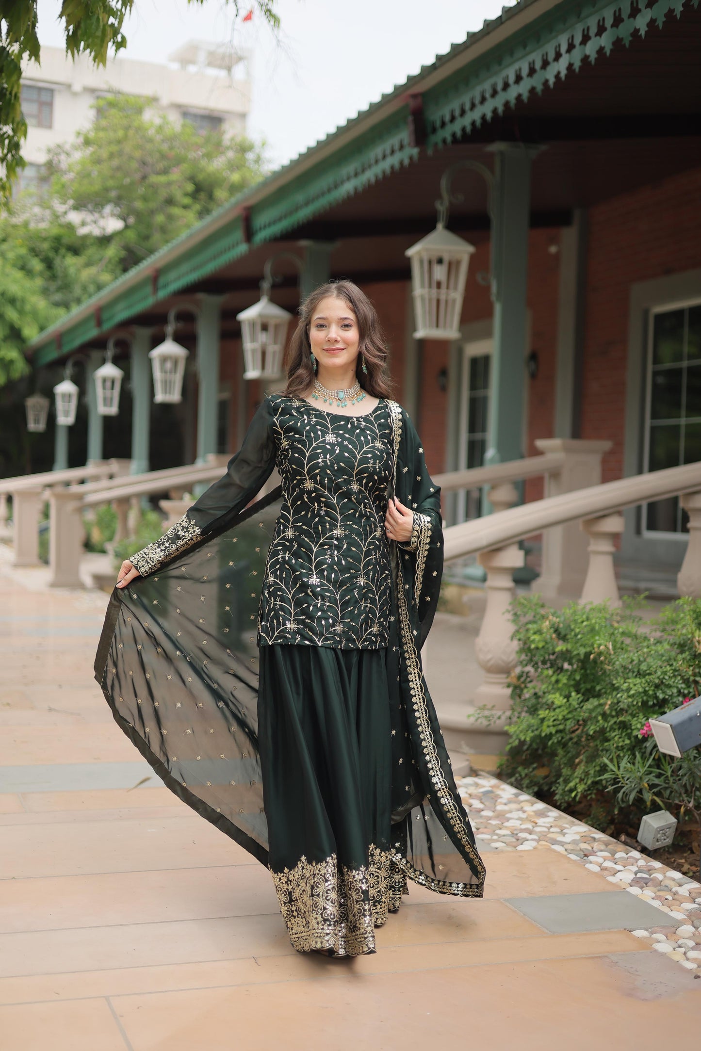 Palazzo Suit Set Indian Designer Readymade Wedding PartyWear Festival Dress