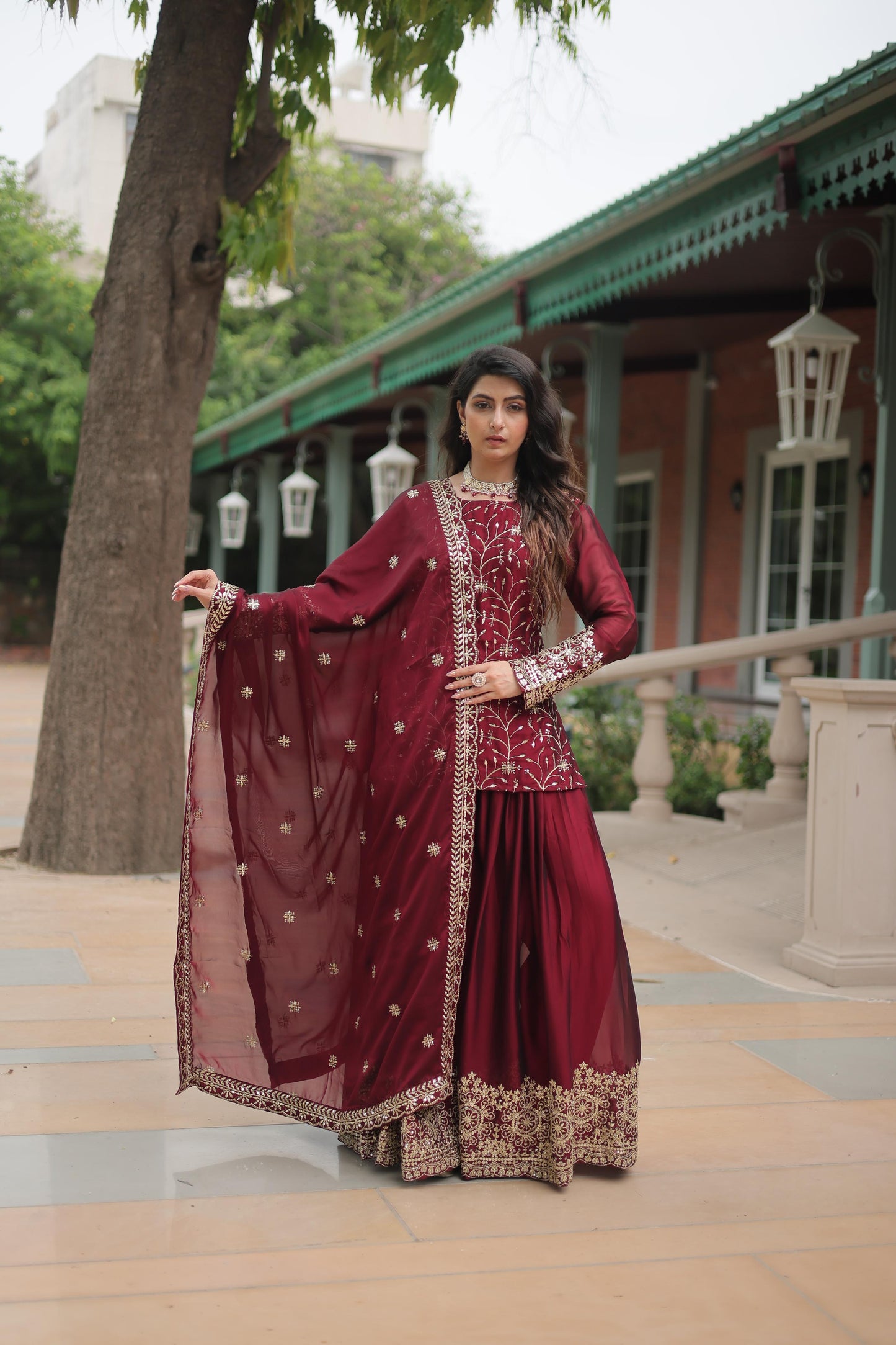 Palazzo Suit Set Indian Designer Readymade Wedding PartyWear Festival Dress