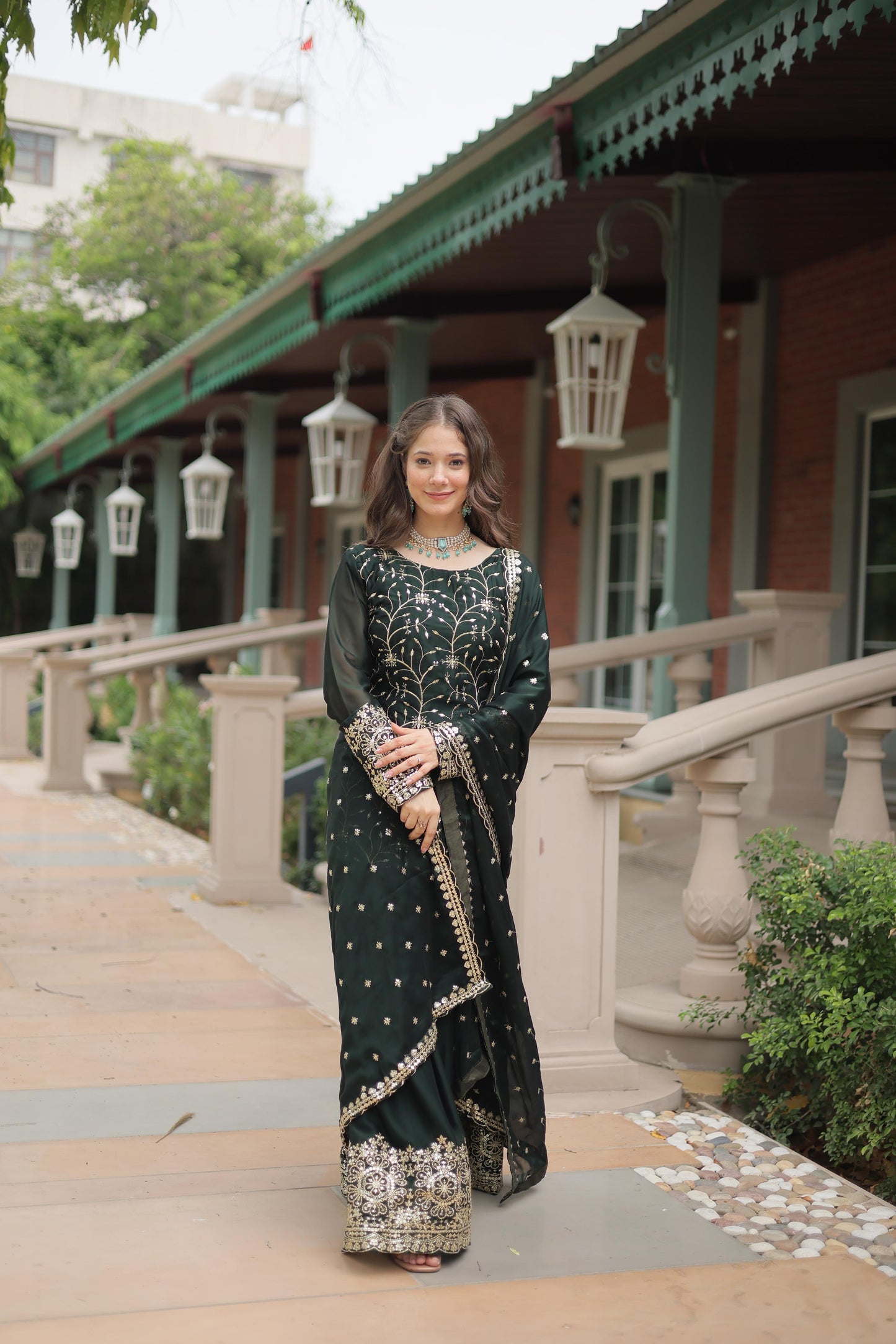 Palazzo Suit Set Indian Designer Readymade Wedding PartyWear Festival Dress