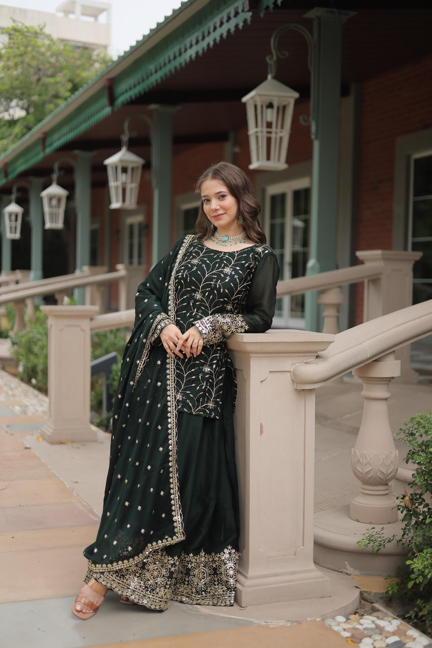 Palazzo Suit Set Indian Designer Readymade Wedding PartyWear Festival Dress