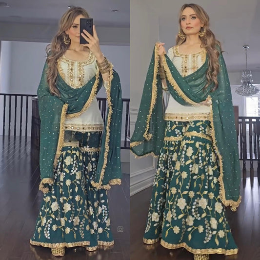 Pakistani Sharara suit set Readymade Indian salwar kameez dress