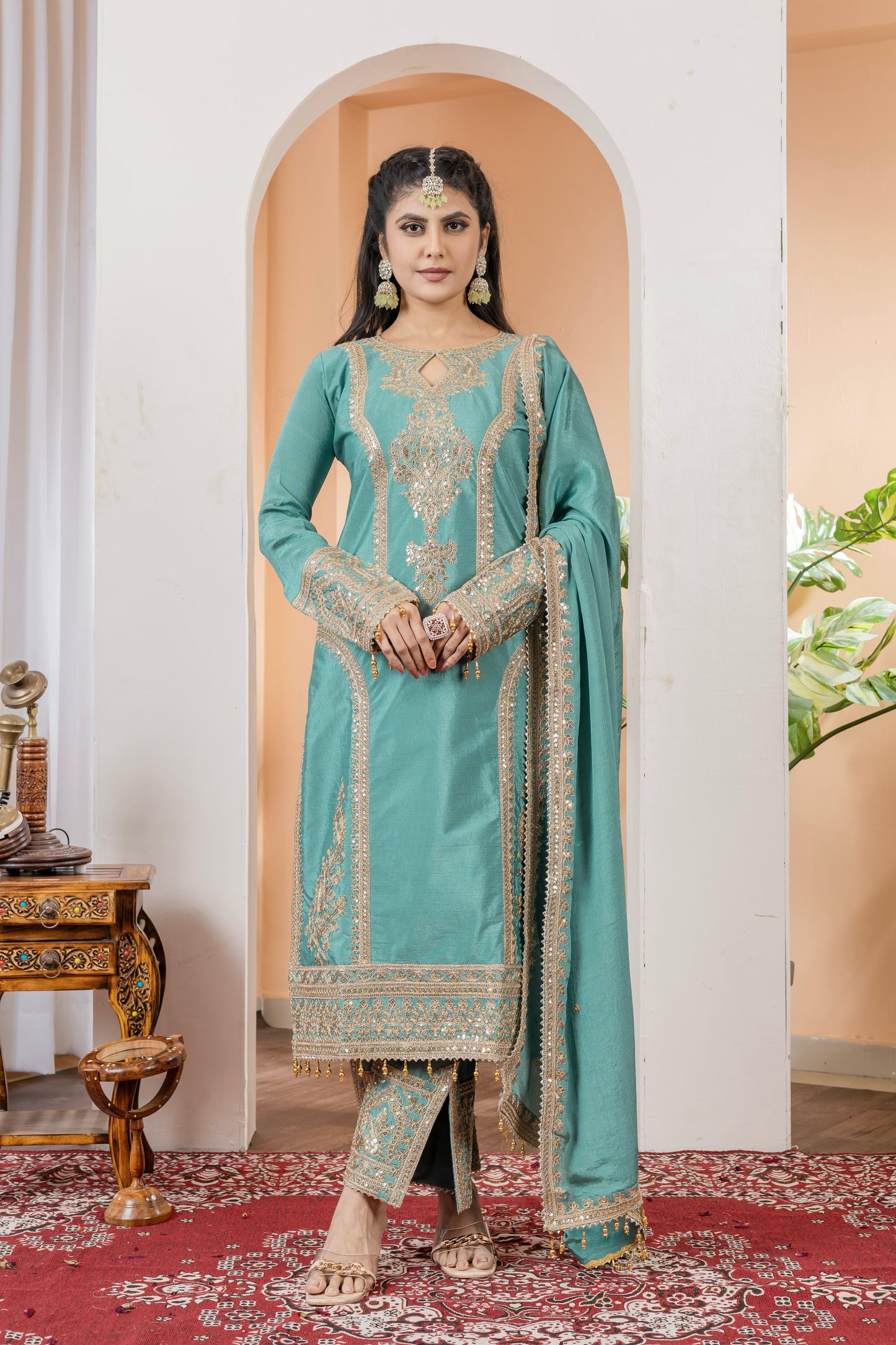 Festival wedding wear Readymade Indian salwar kameez suit dress