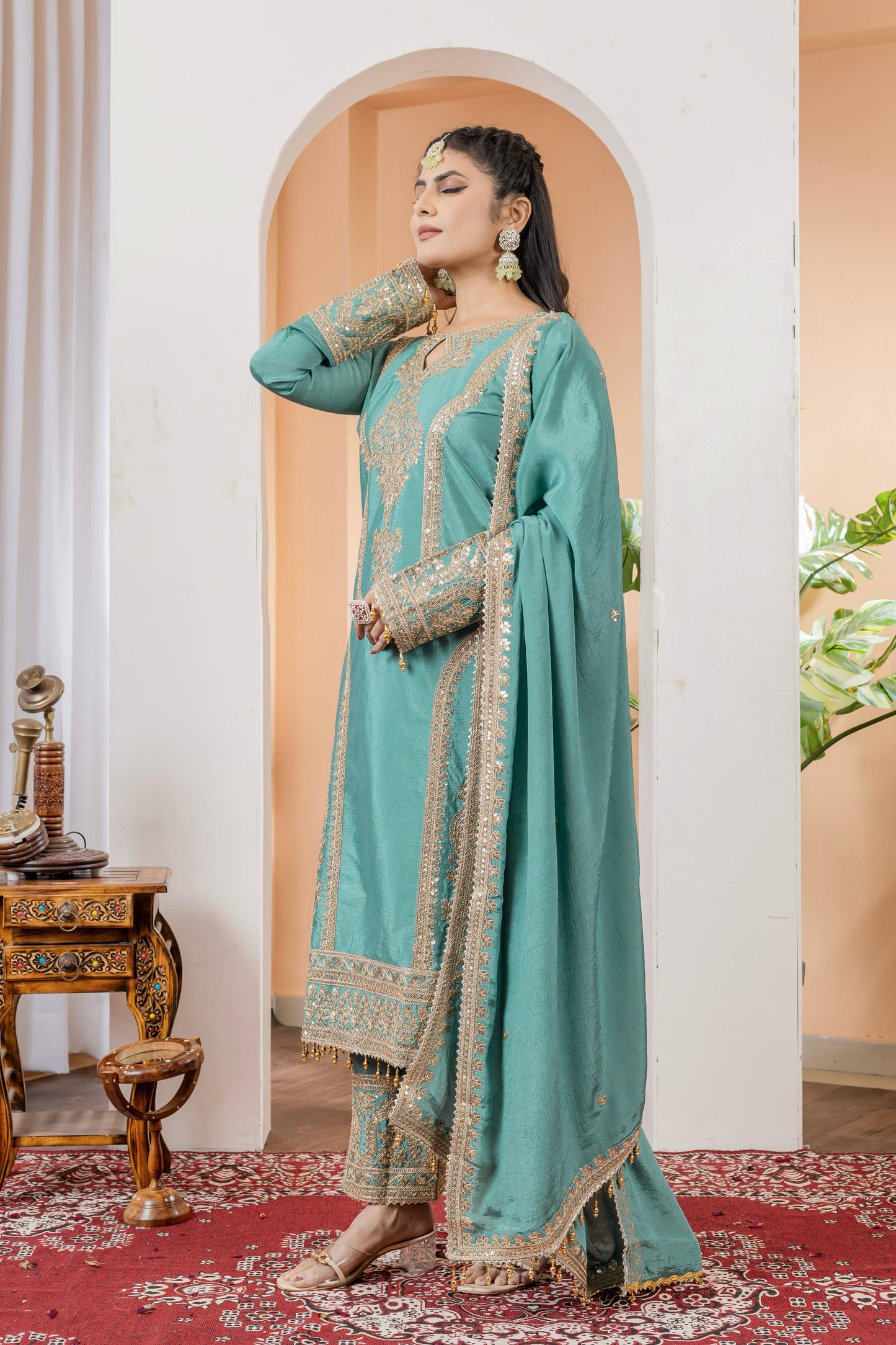 Festival wedding wear Readymade Indian salwar kameez suit dress