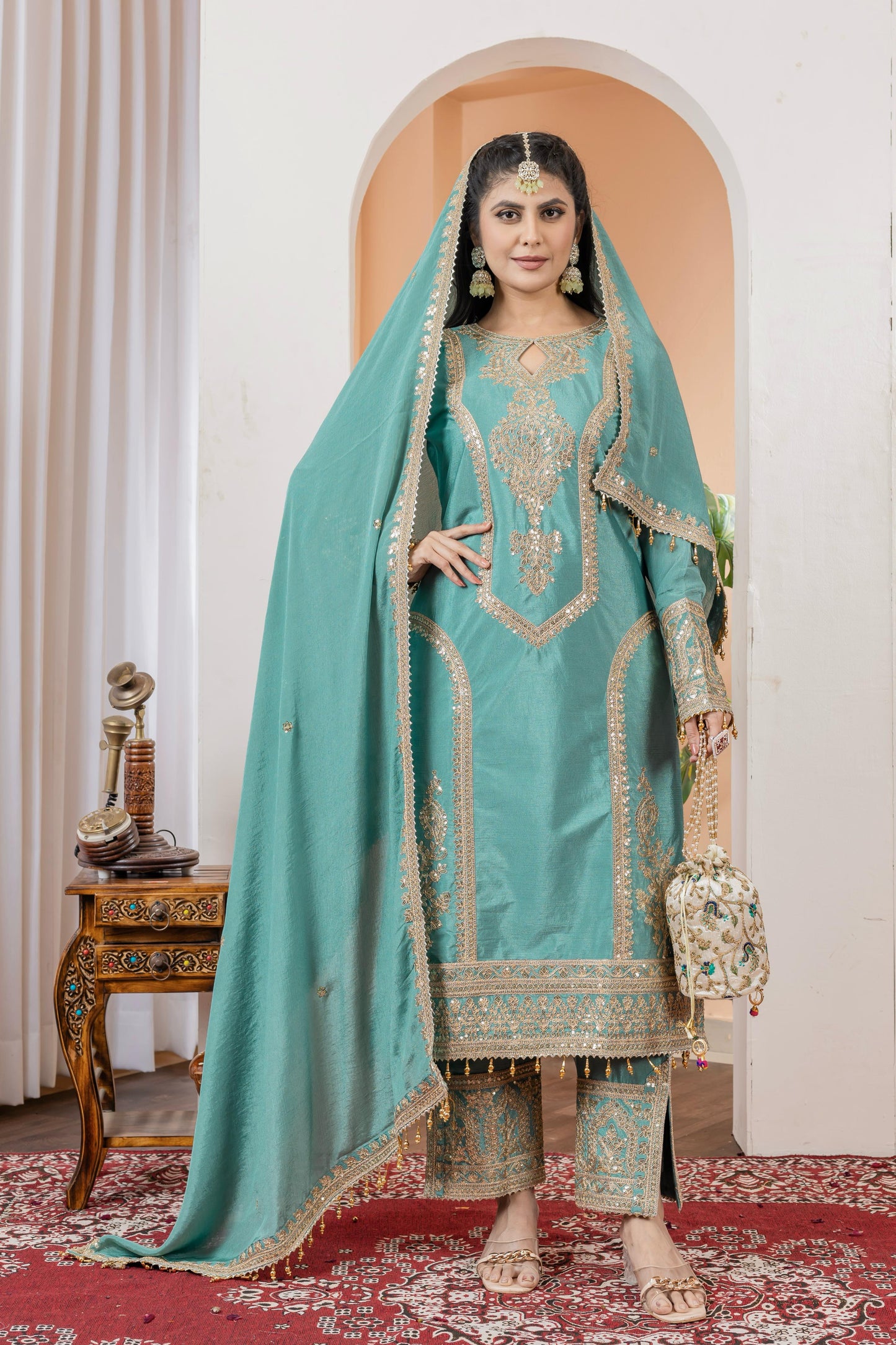 Festival wedding wear Readymade Indian salwar kameez suit dress