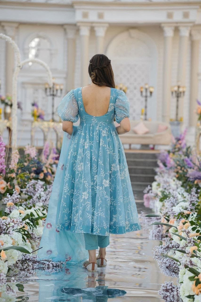 Indian Wedding wear Salwar Kameez anarkali partywear Full Flair dress