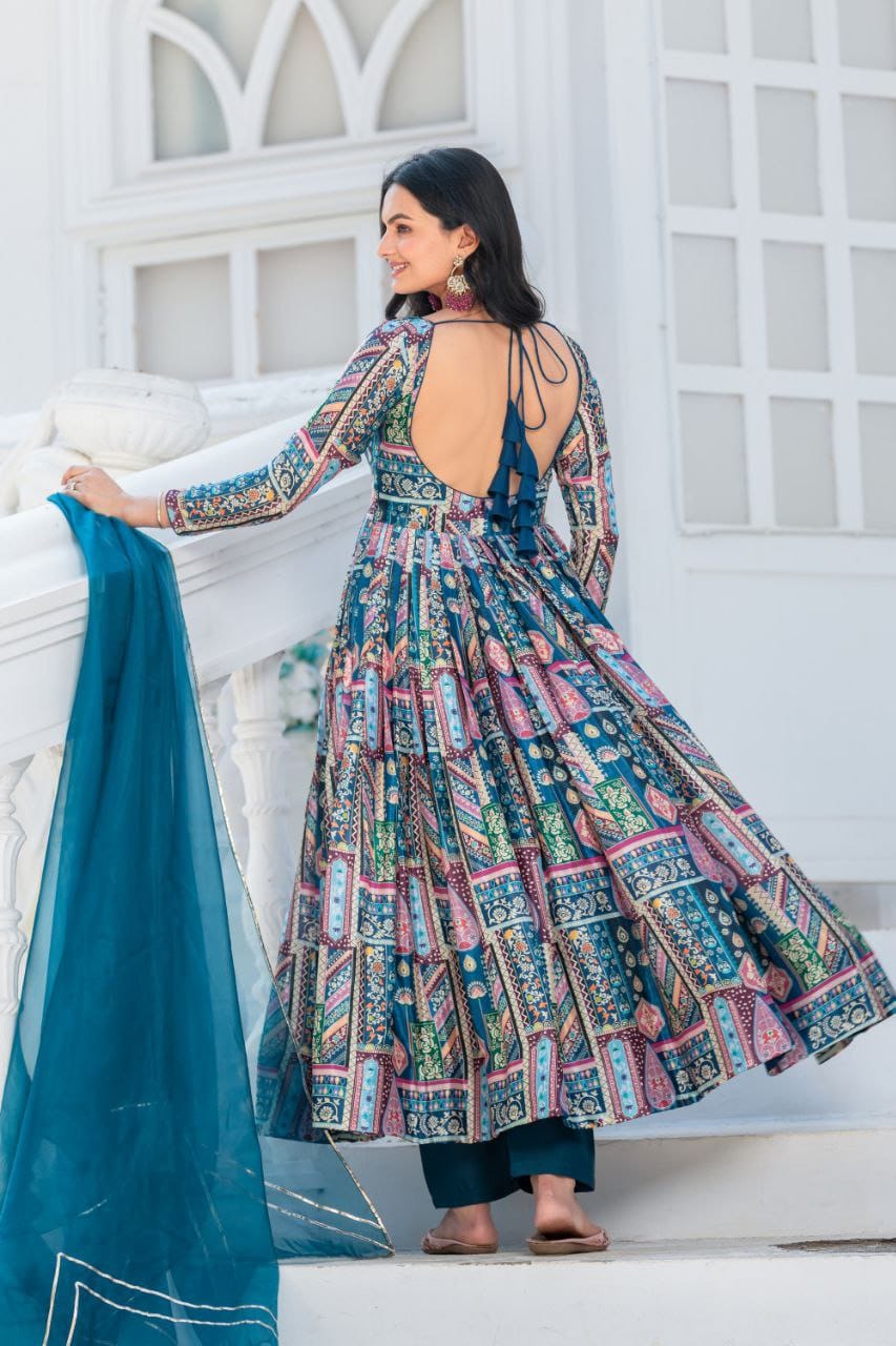Trending premium Anarkali salwar kameez suit set Indian wedding dress