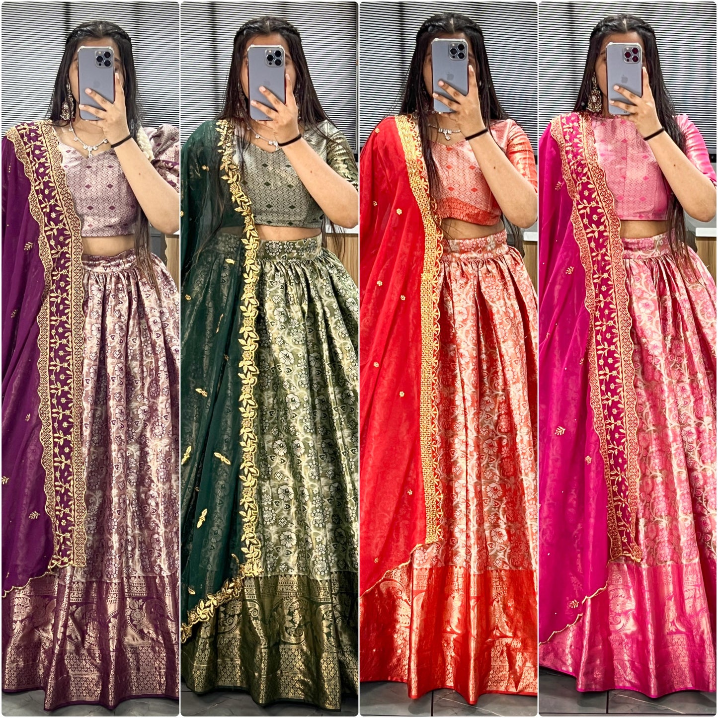 Kanchipuram Lehenga choli Readymade Stitched Indian lehenga