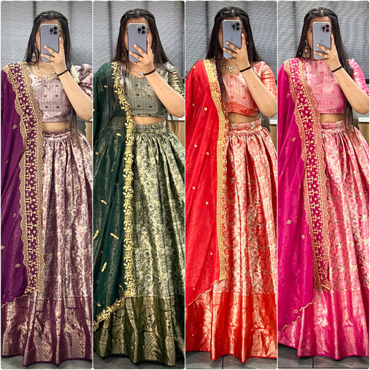 Kanchipuram Lehenga choli Readymade Stitched Indian lehenga
