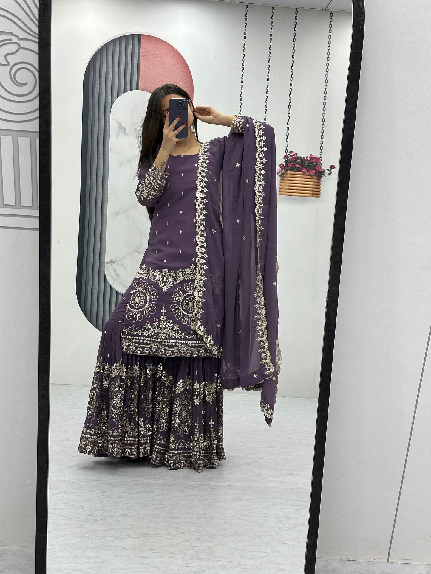 Sharara Suit Set for wedding Readymade Indian Dress Salwar Kameez