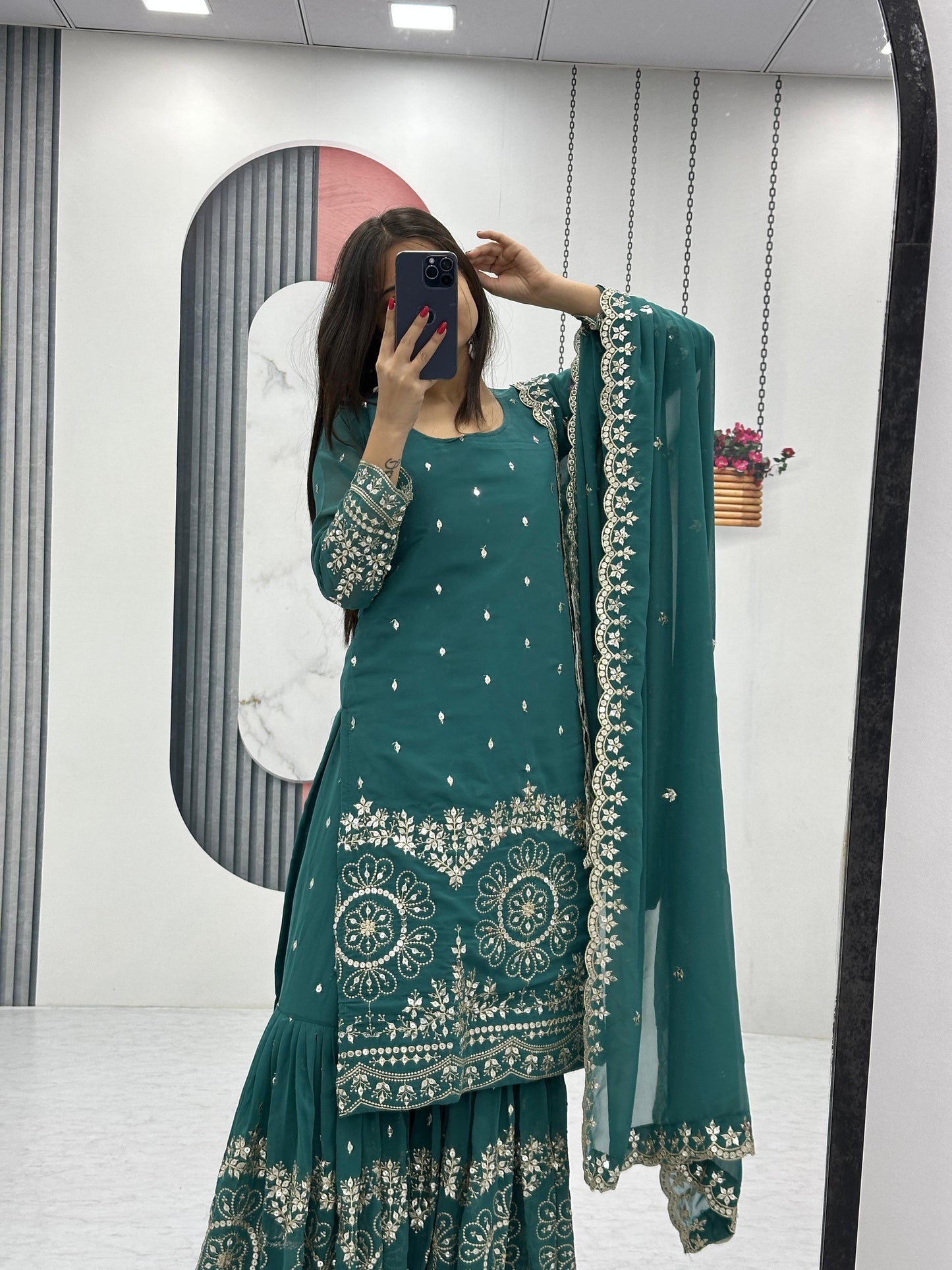 Sharara Suit Set for wedding Readymade Indian Dress Salwar Kameez