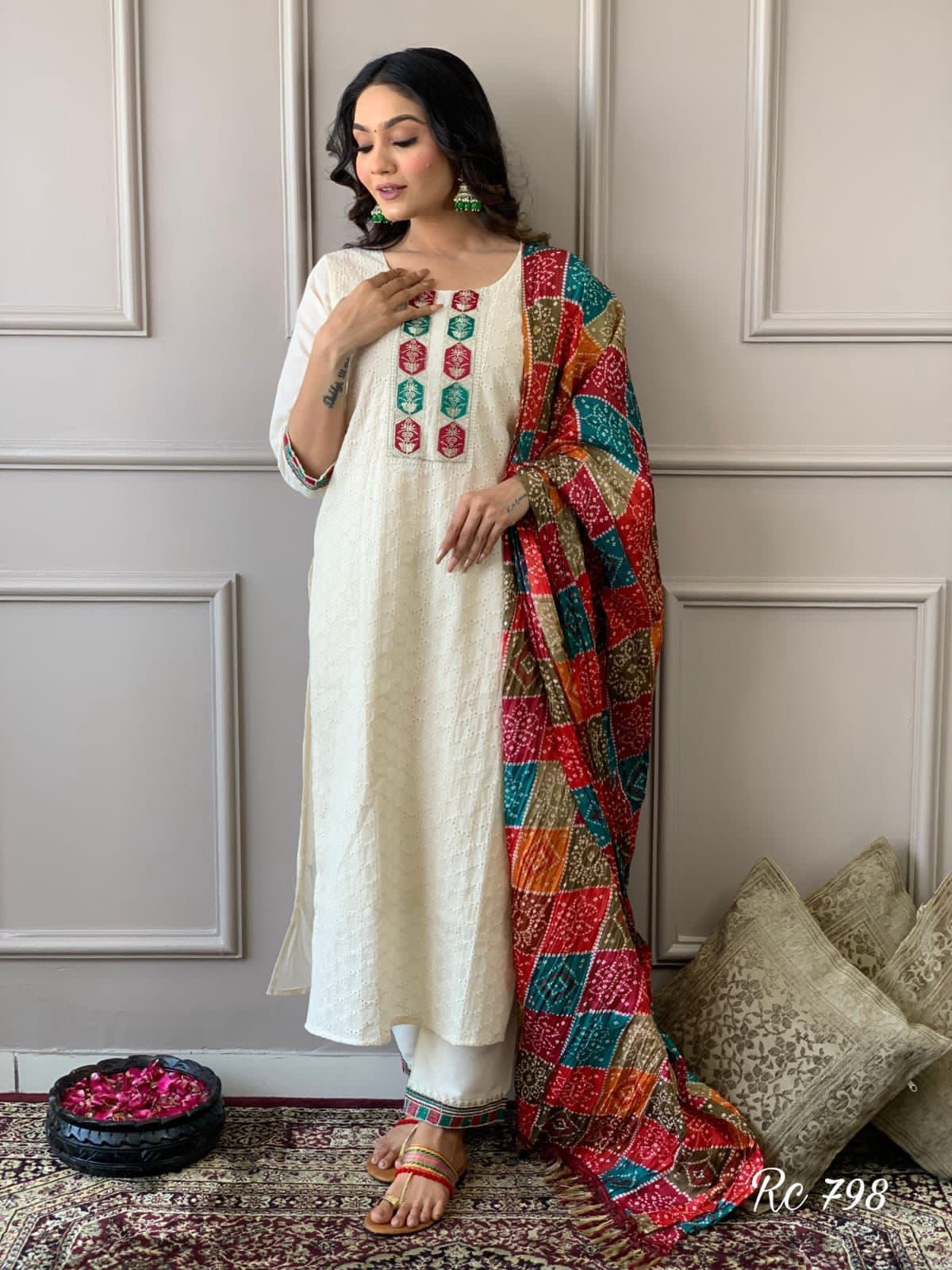 Chikankari Readymade Wedding wear Salwar kameez Indian dress