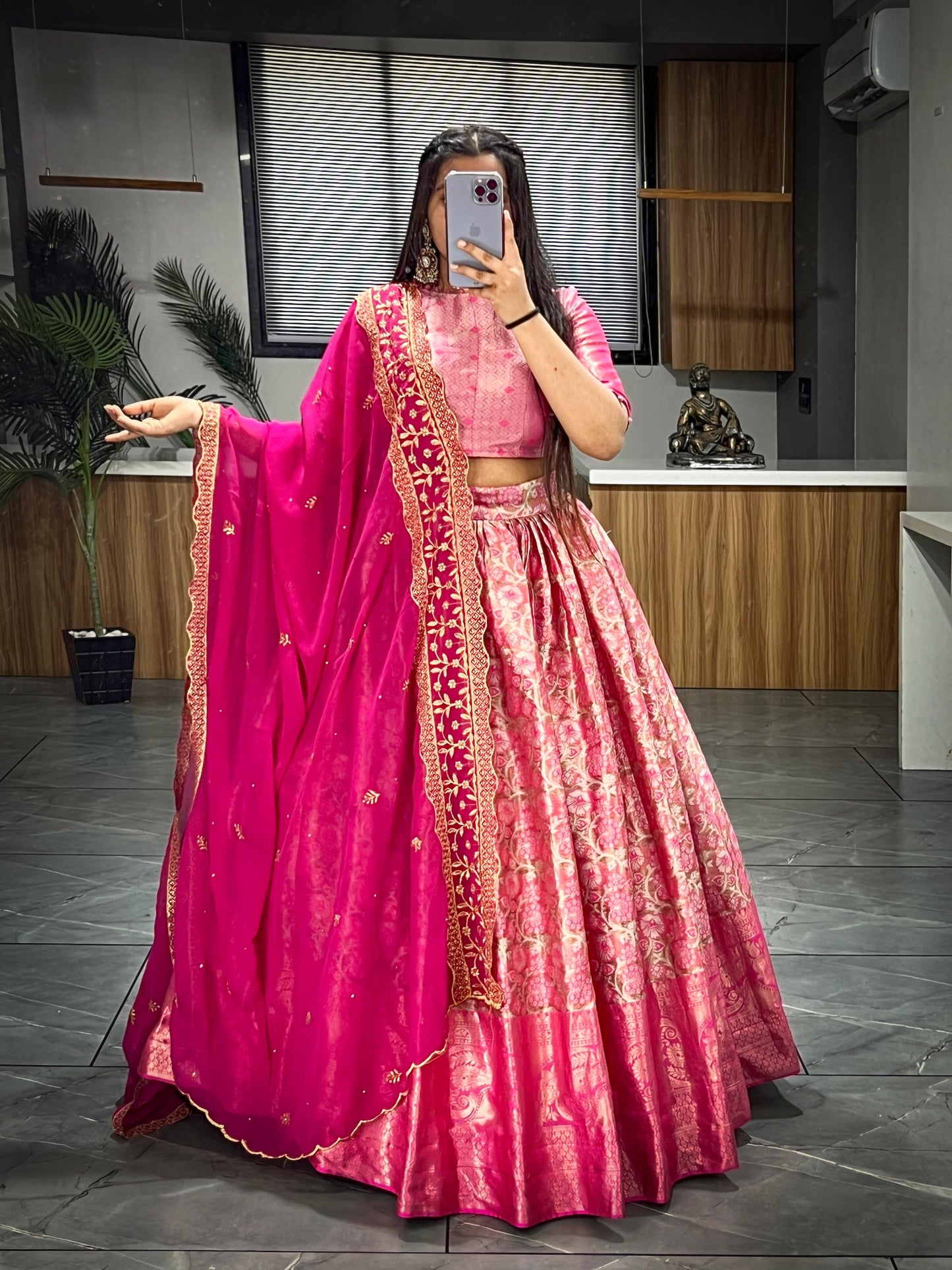 Kanchipuram Lehenga choli Readymade Stitched Indian lehenga