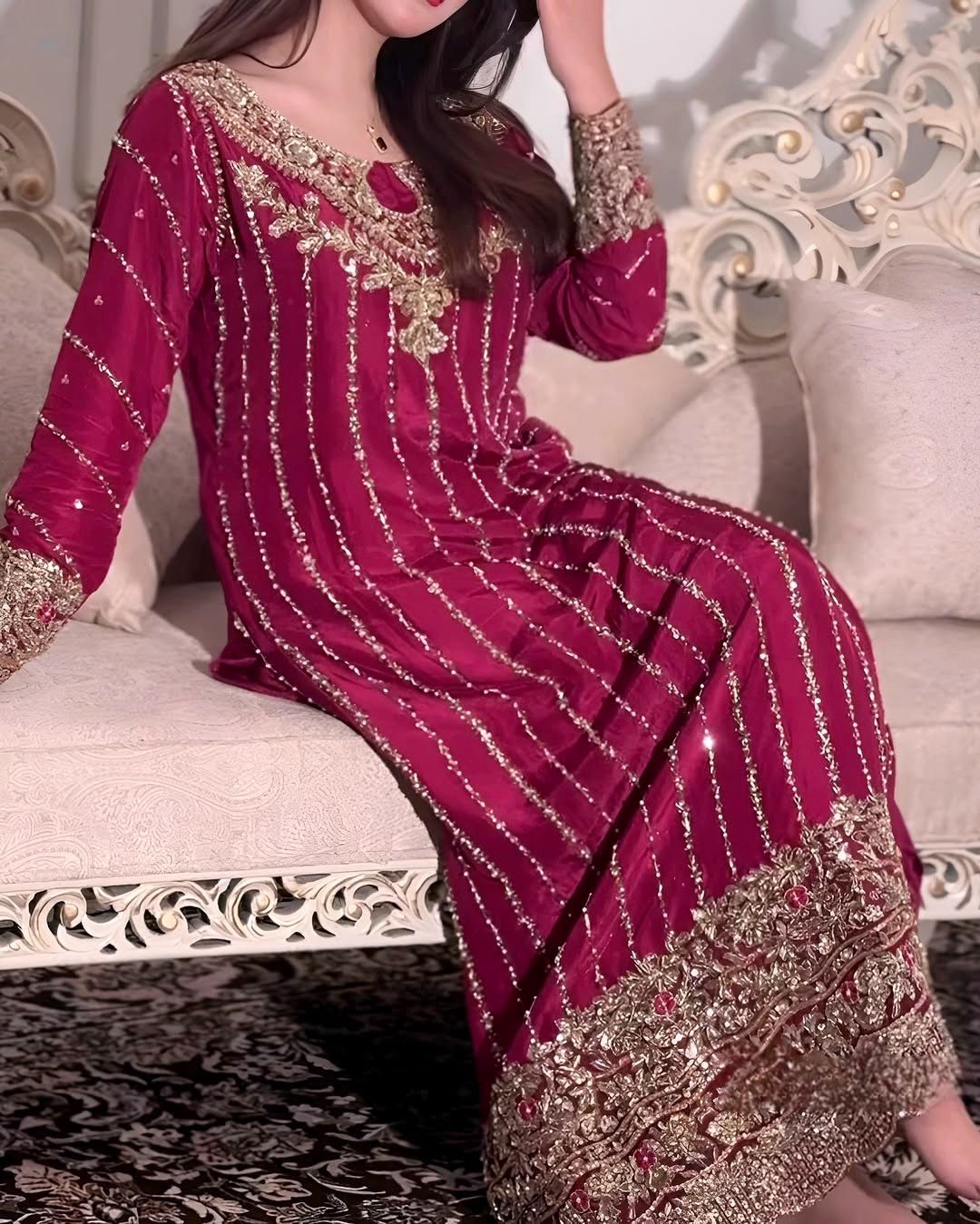 Pink pakistani salwar kameez suit Readymade Festival Indian Dress