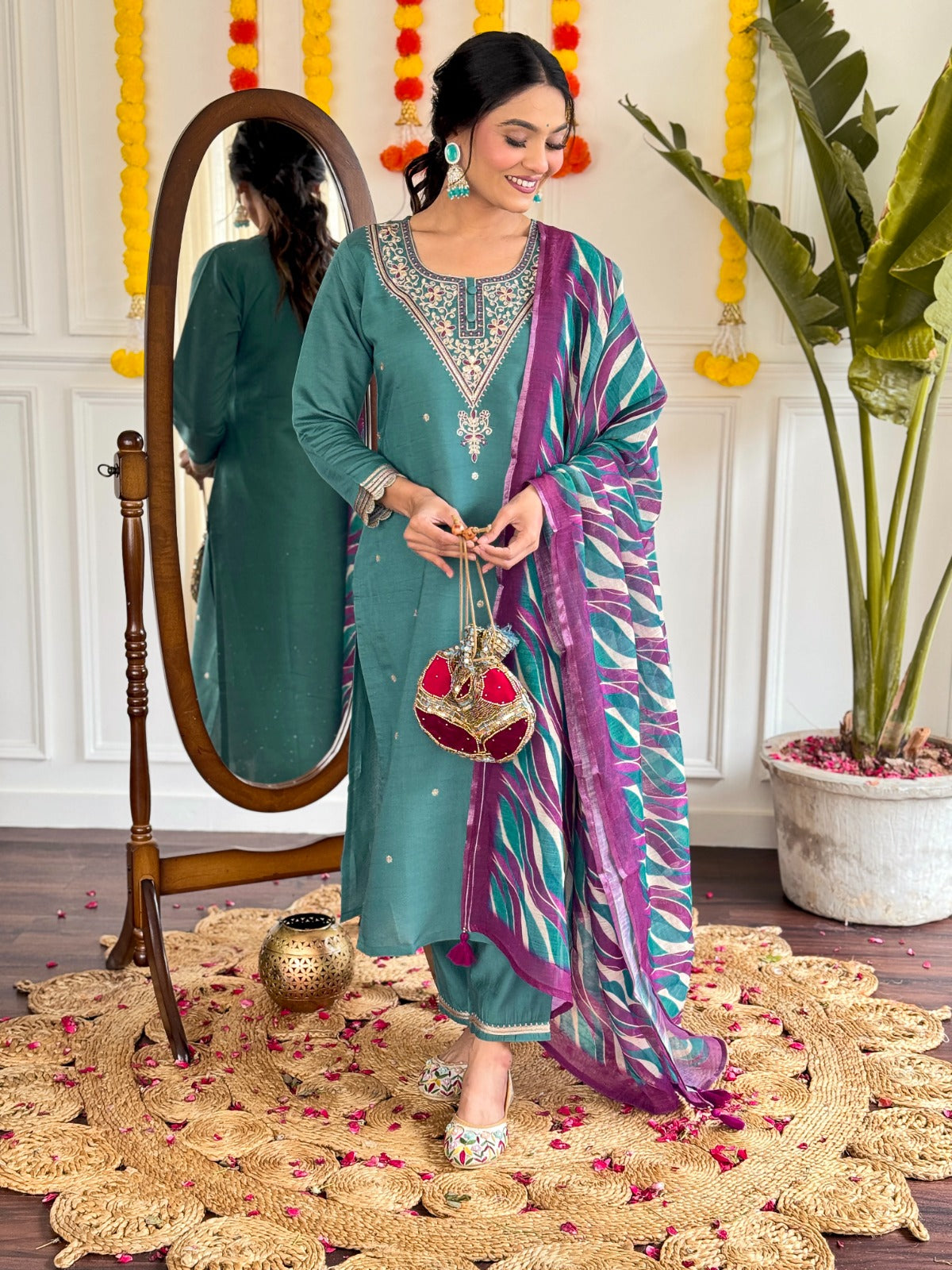 Wedding Festival wear indian salwar kameez readymade dress