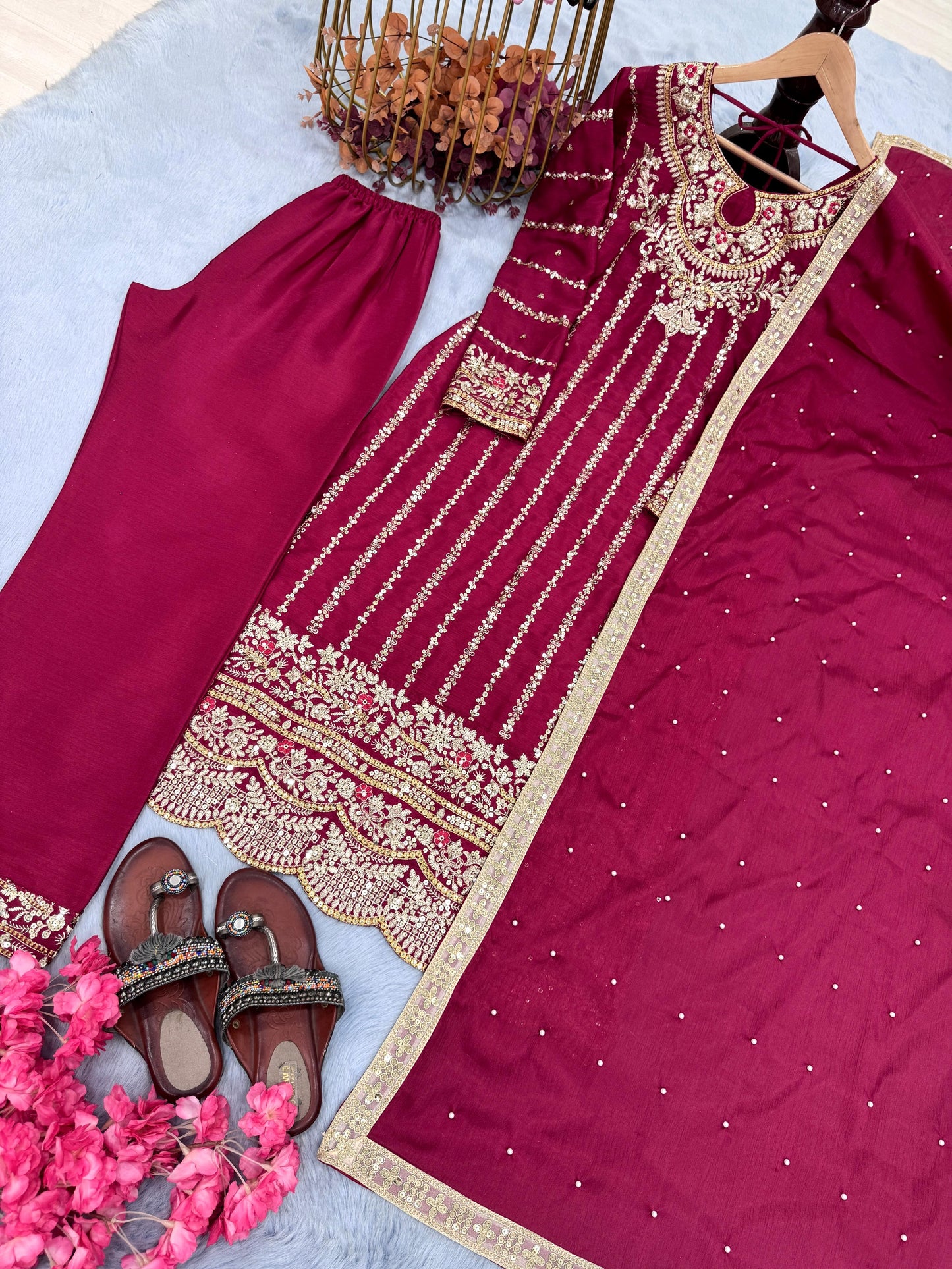 Pink pakistani salwar kameez suit Readymade Festival Indian Dress