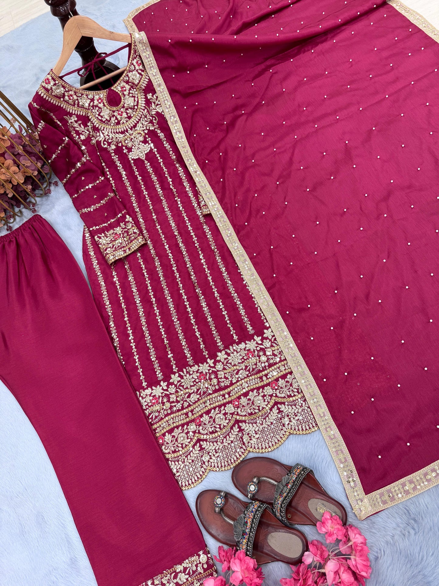 Pink pakistani salwar kameez suit Readymade Festival Indian Dress