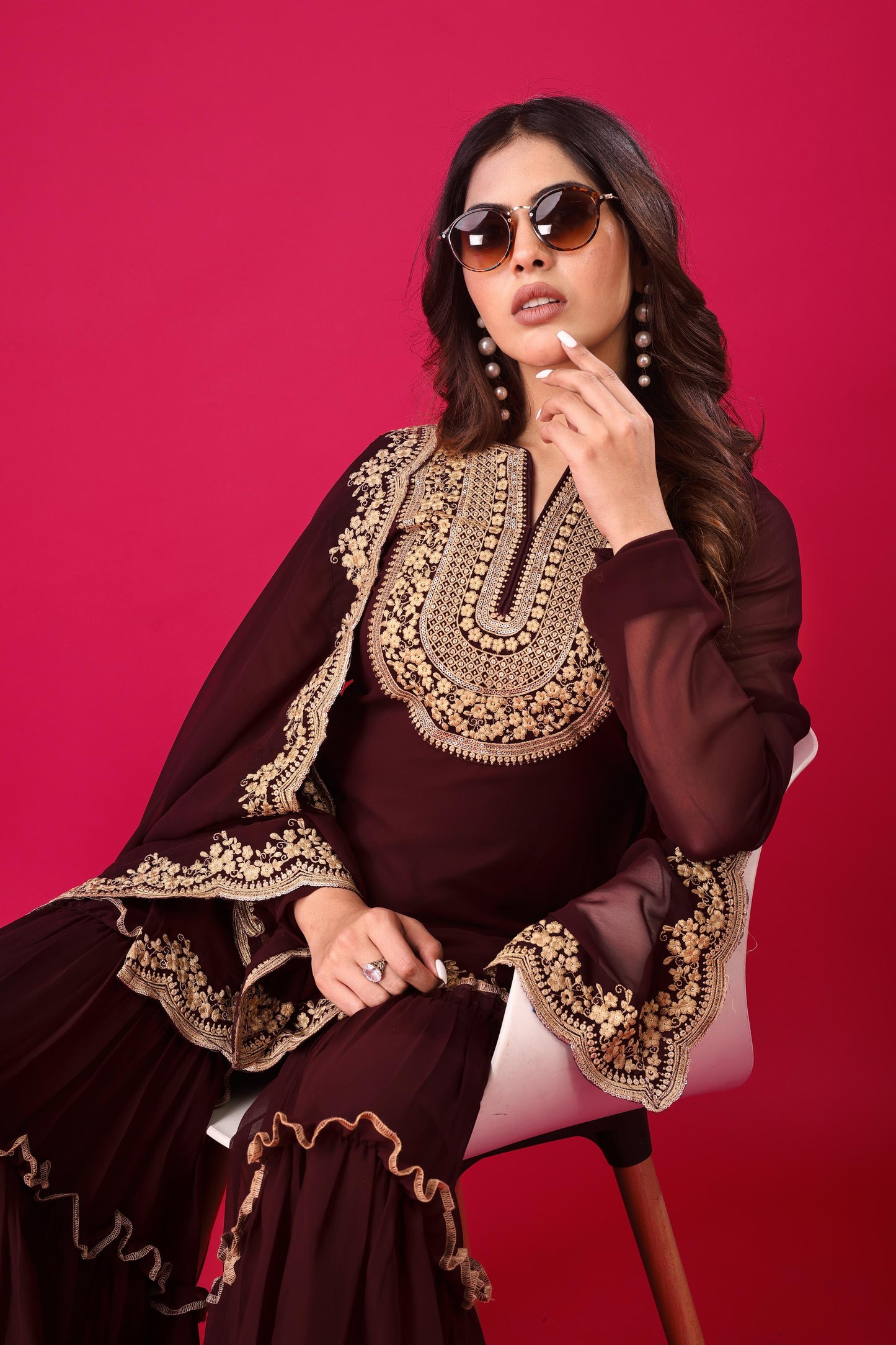 Sharara Suit Set for wedding Festival Readymade Salwar Kameez dress