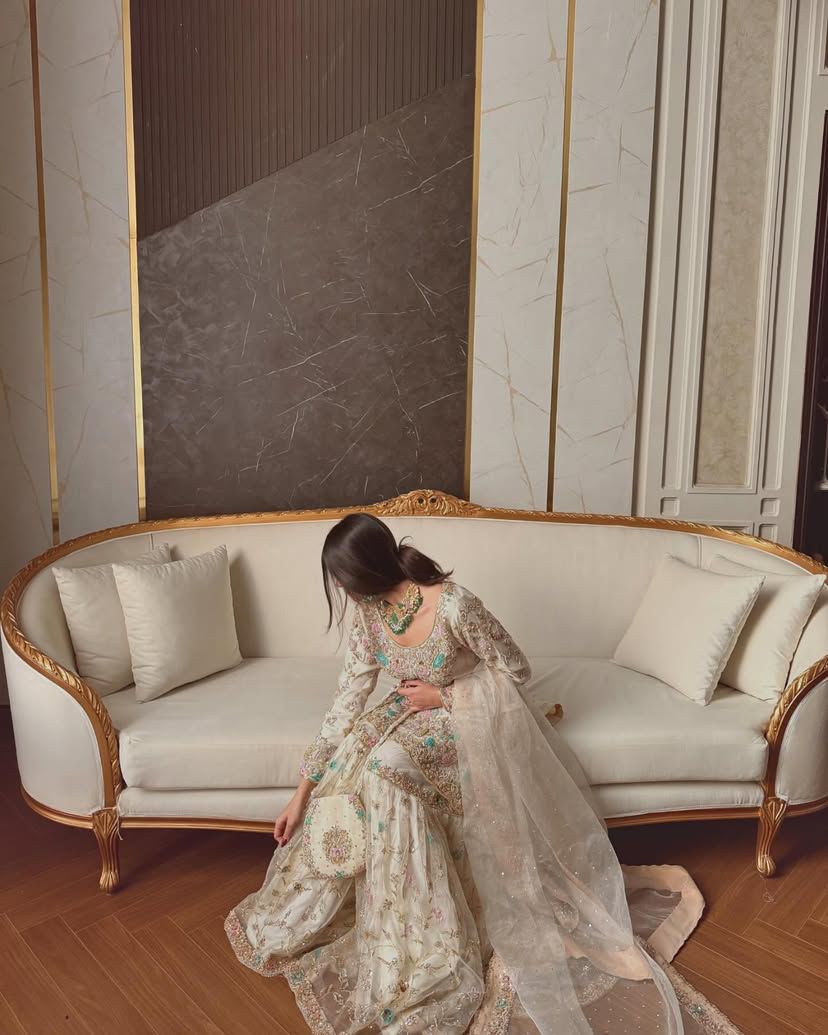 Pakistani Sharara Suit Set Readymade Salwar Kameez for EID