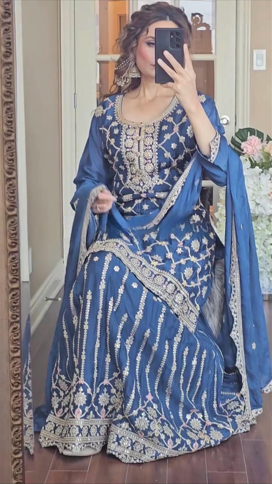 Palazzo Suit Set Readymade Indian wedding salwar kameez dress