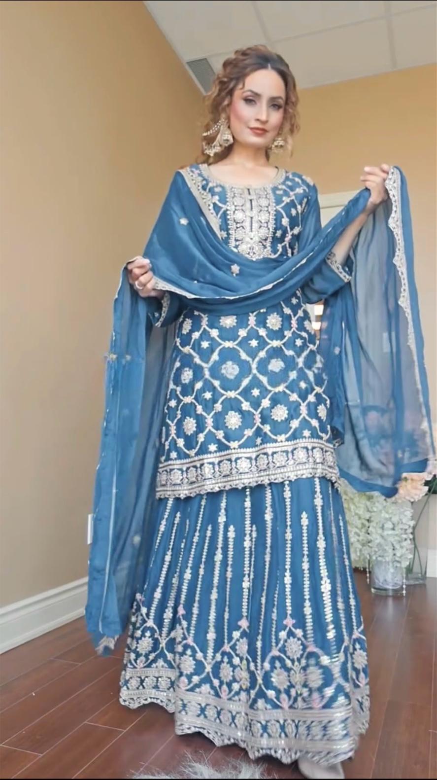Palazzo Suit Set Readymade Indian wedding salwar kameez dress