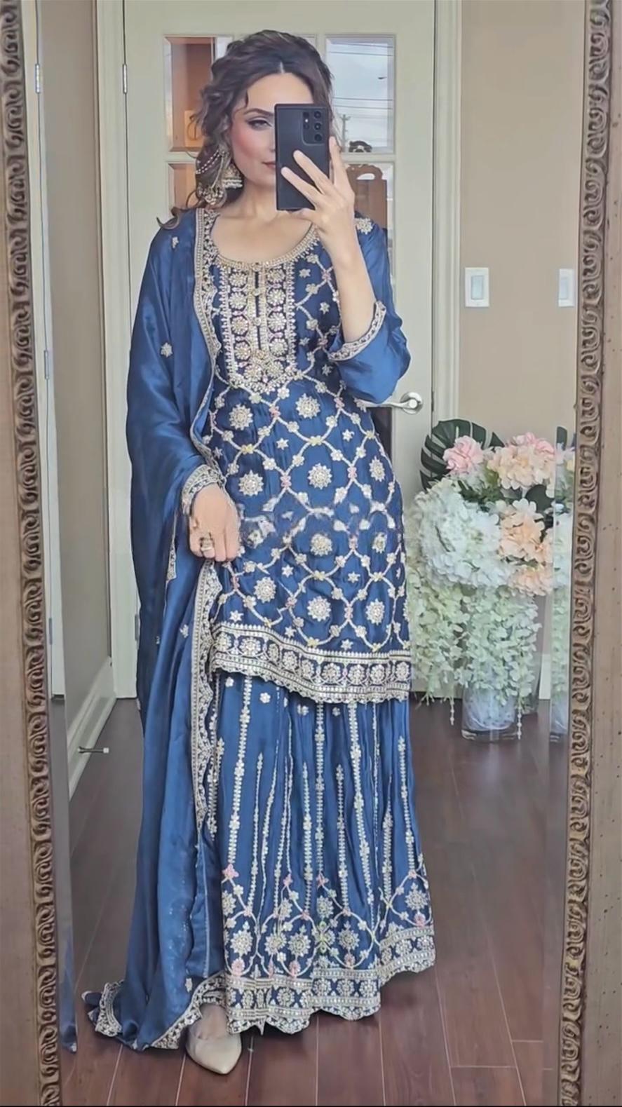 Palazzo Suit Set Readymade Indian wedding salwar kameez dress