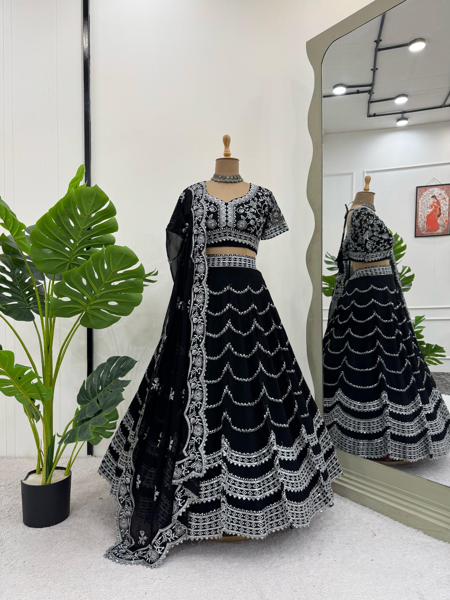 Premium Wedding lehenga choli with Dupatta Readymade Stitched Indian lehenga