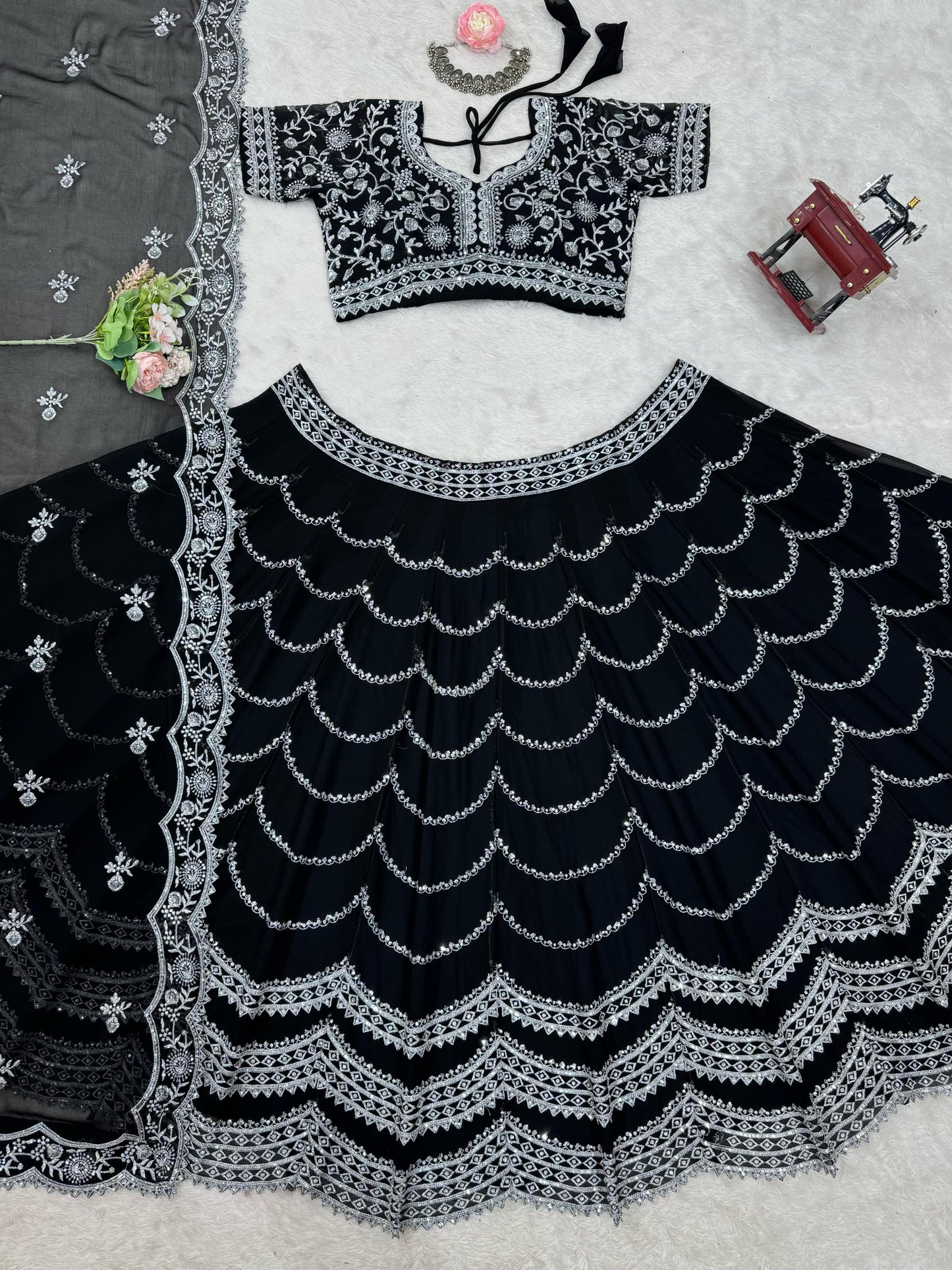 Premium Wedding lehenga choli with Dupatta Readymade Stitched Indian lehenga