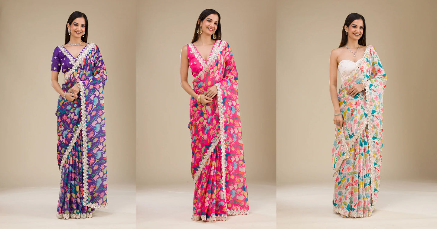 Wedding wear Readymade Indian Designer saree