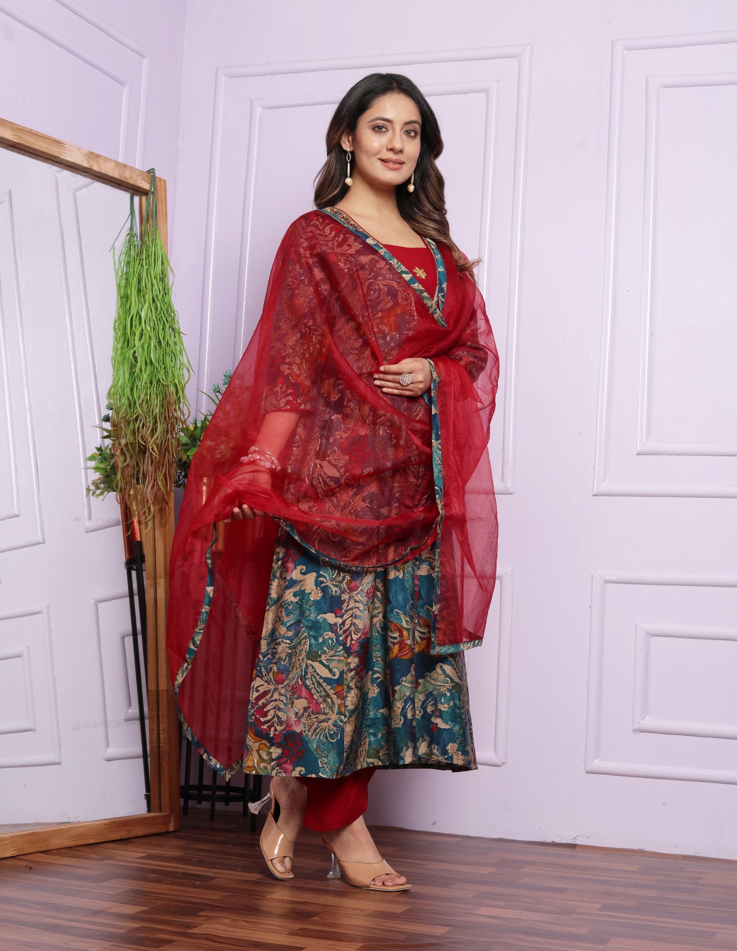 Readymade Silk salwar kameez wedding dress