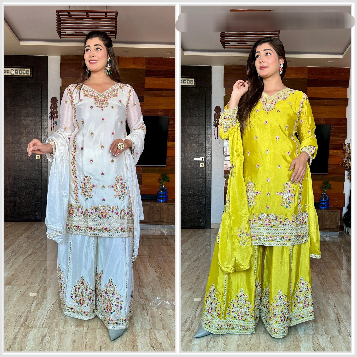 Wedding wear Palazzo Suit Set Readymade Indian Designer salwar Kameez