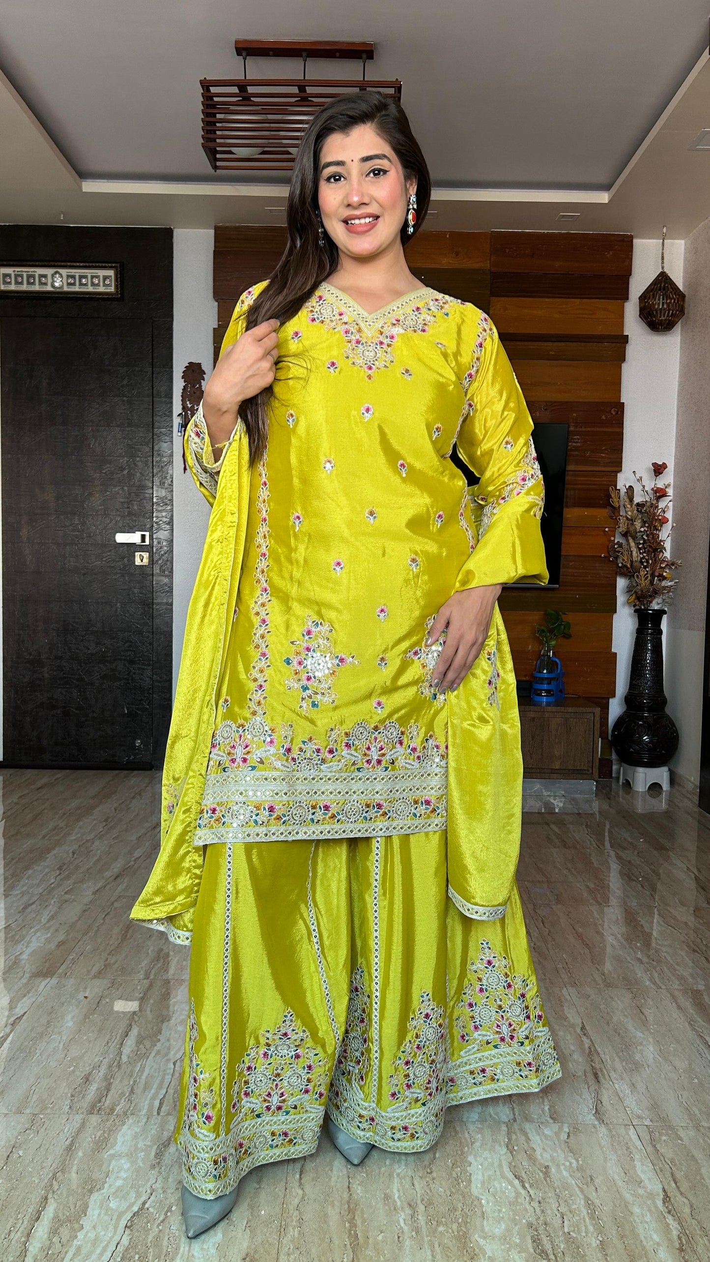 Wedding wear Palazzo Suit Set Readymade Indian Designer salwar Kameez