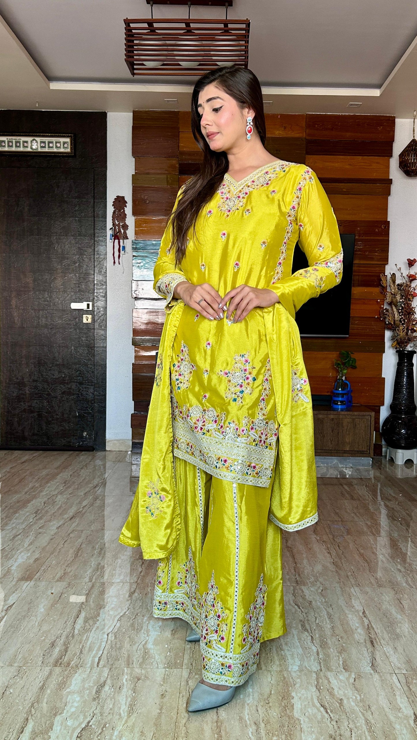 Wedding wear Palazzo Suit Set Readymade Indian Designer salwar Kameez