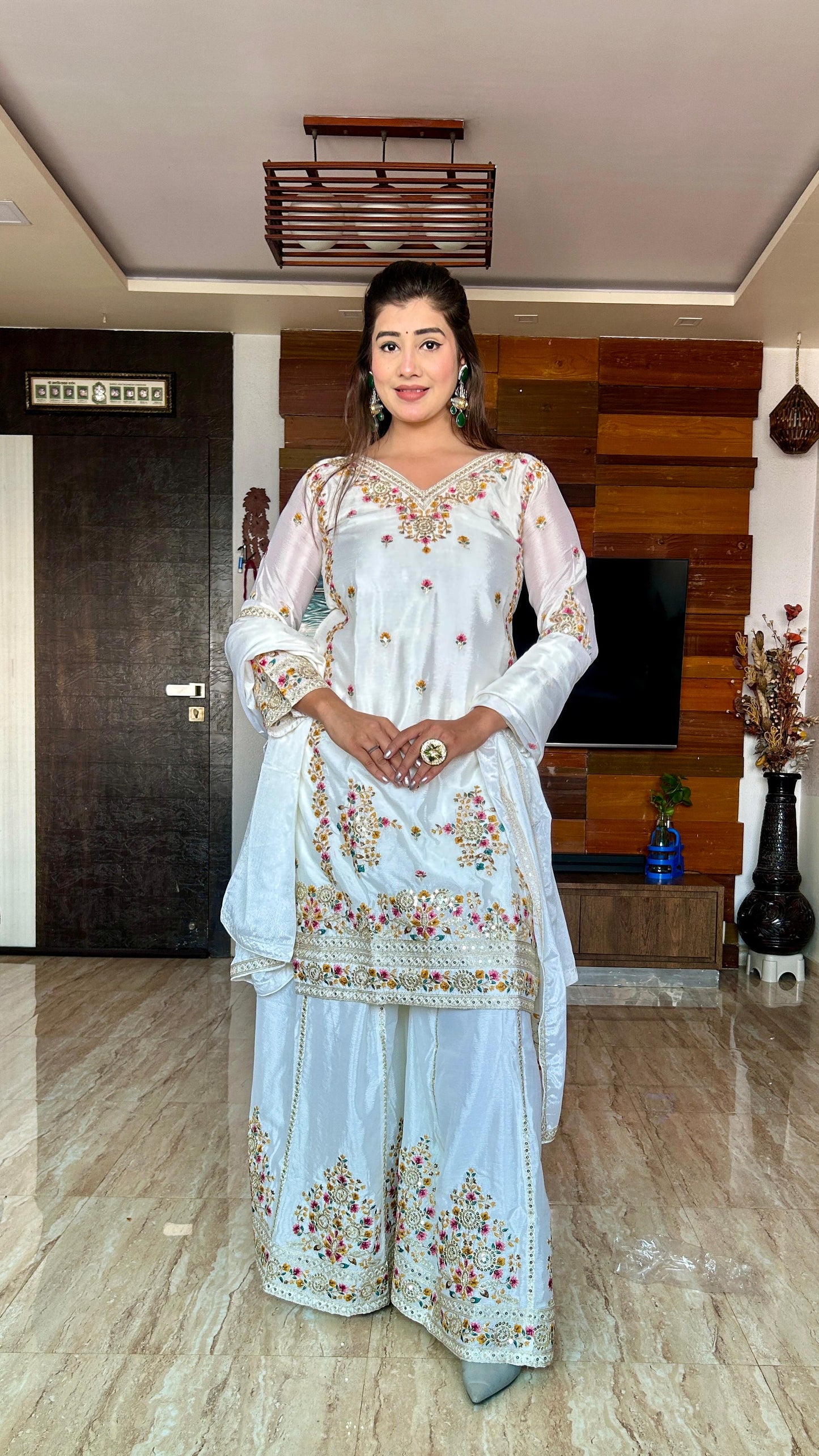 Wedding wear Palazzo Suit Set Readymade Indian Designer salwar Kameez