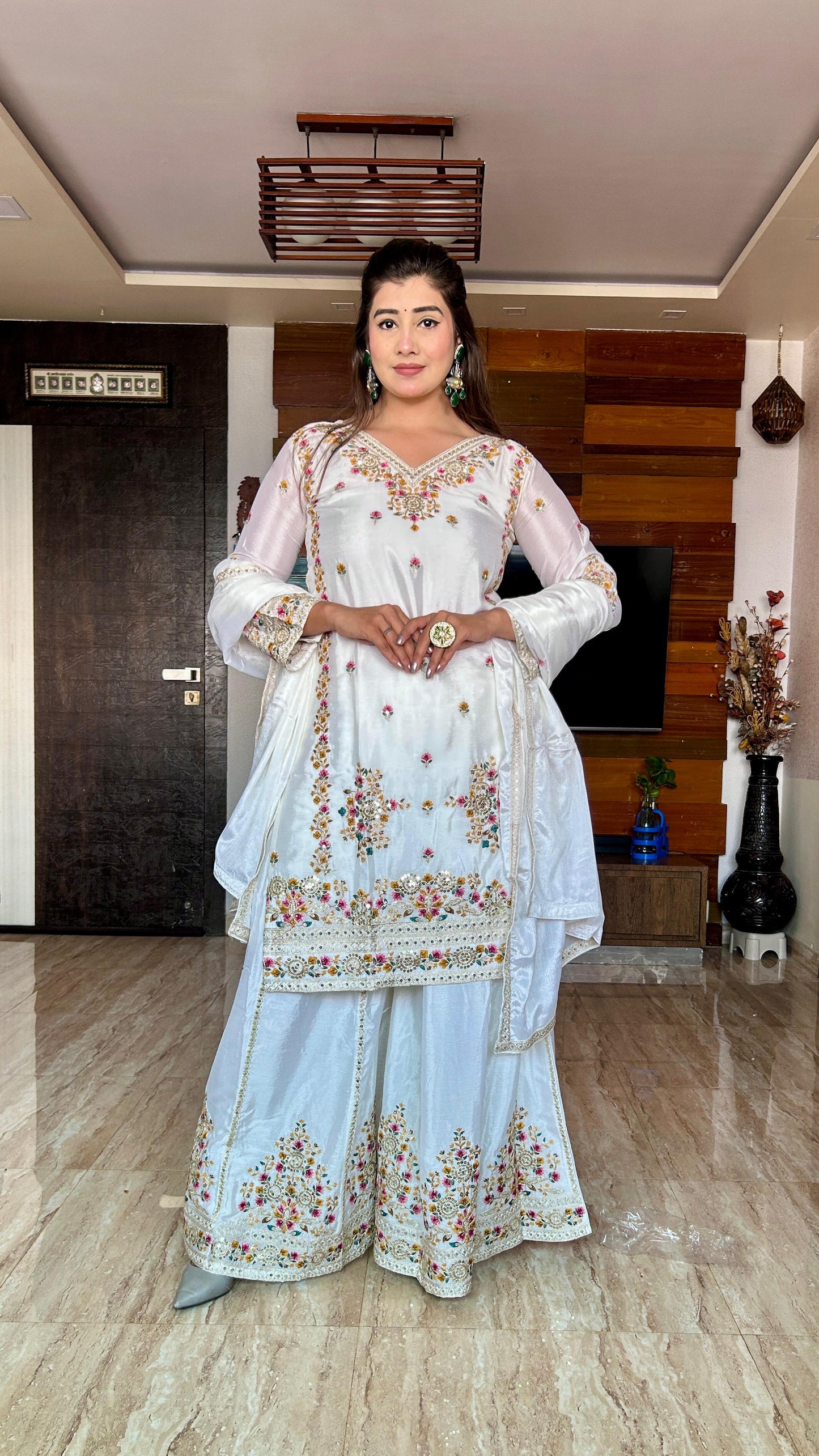 Wedding wear Palazzo Suit Set Readymade Indian Designer salwar Kameez