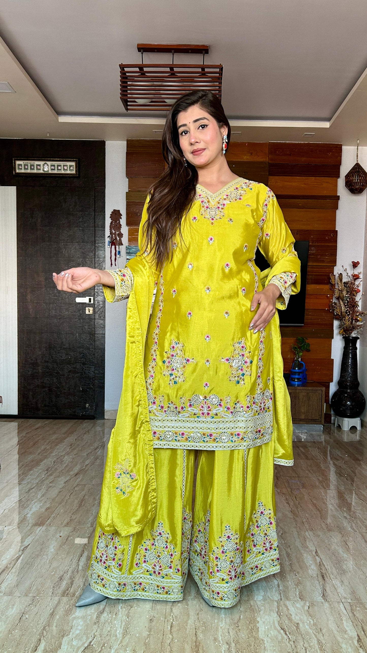 Wedding wear Palazzo Suit Set Readymade Indian Designer salwar Kameez