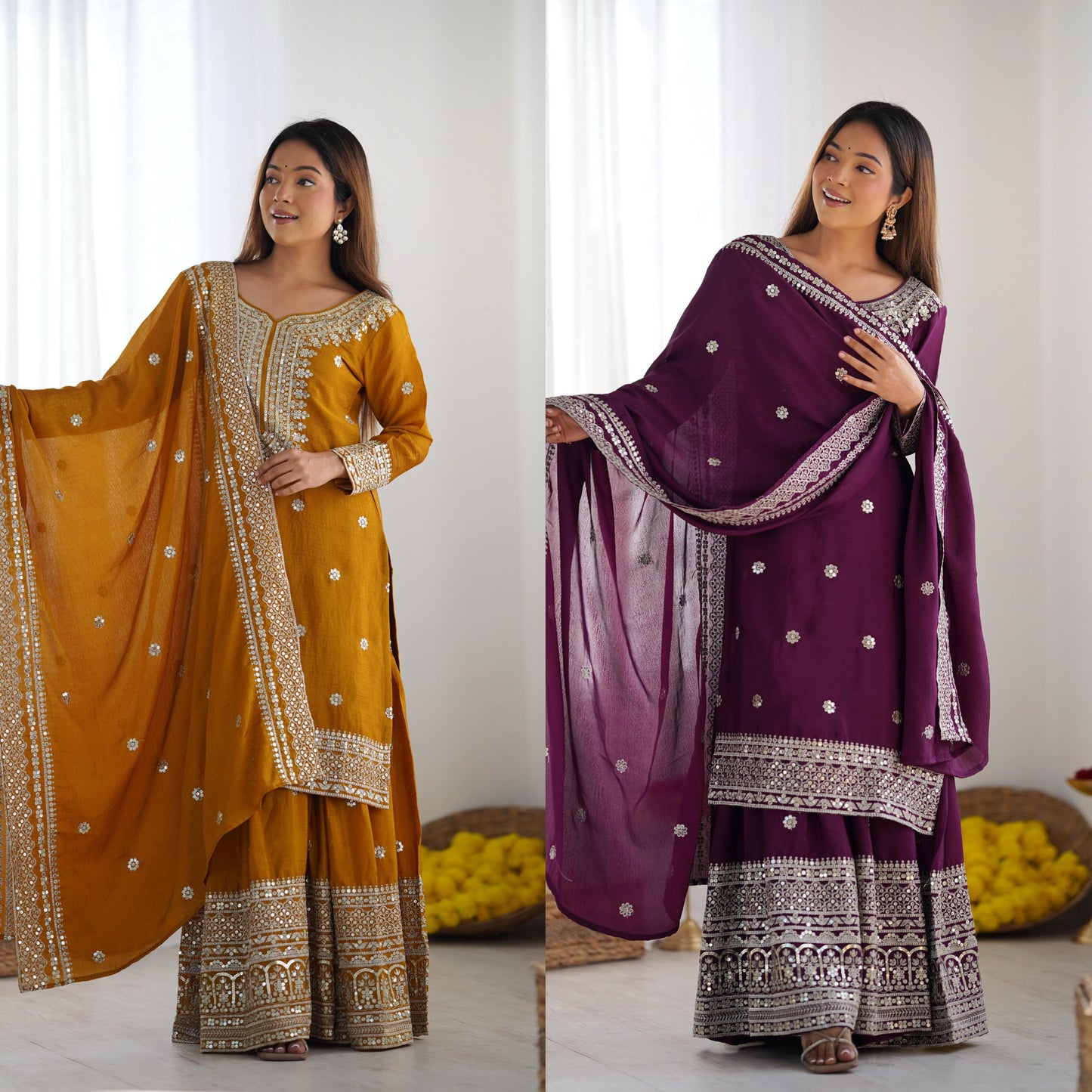 Wedding Palazzo Suit set Readymade Indian salwar kameez dress