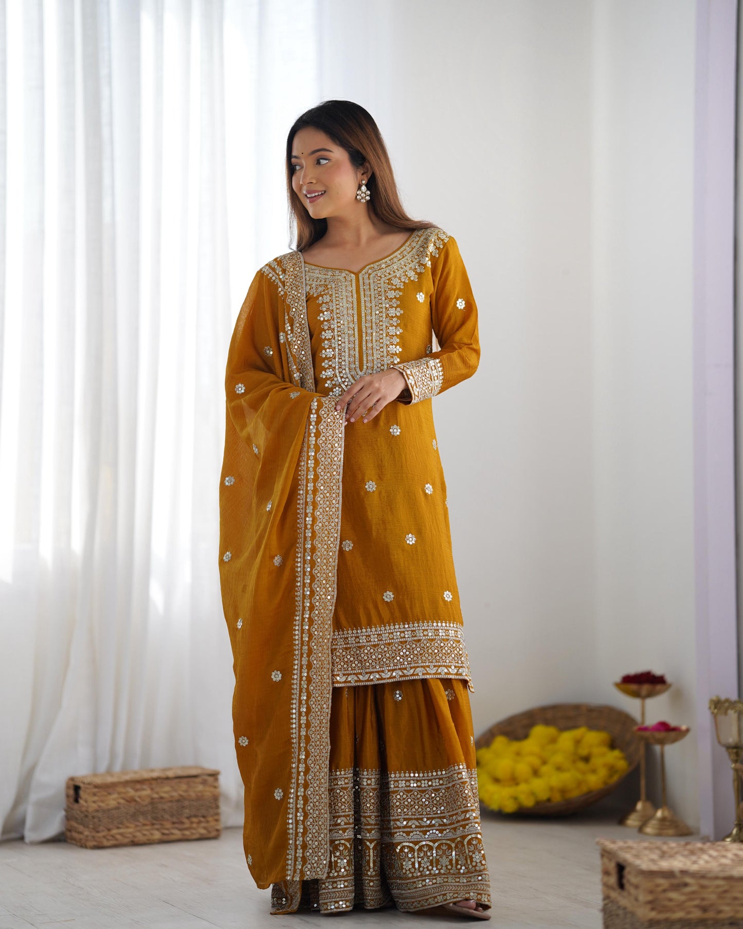 Wedding Palazzo Suit set Readymade Indian salwar kameez dress