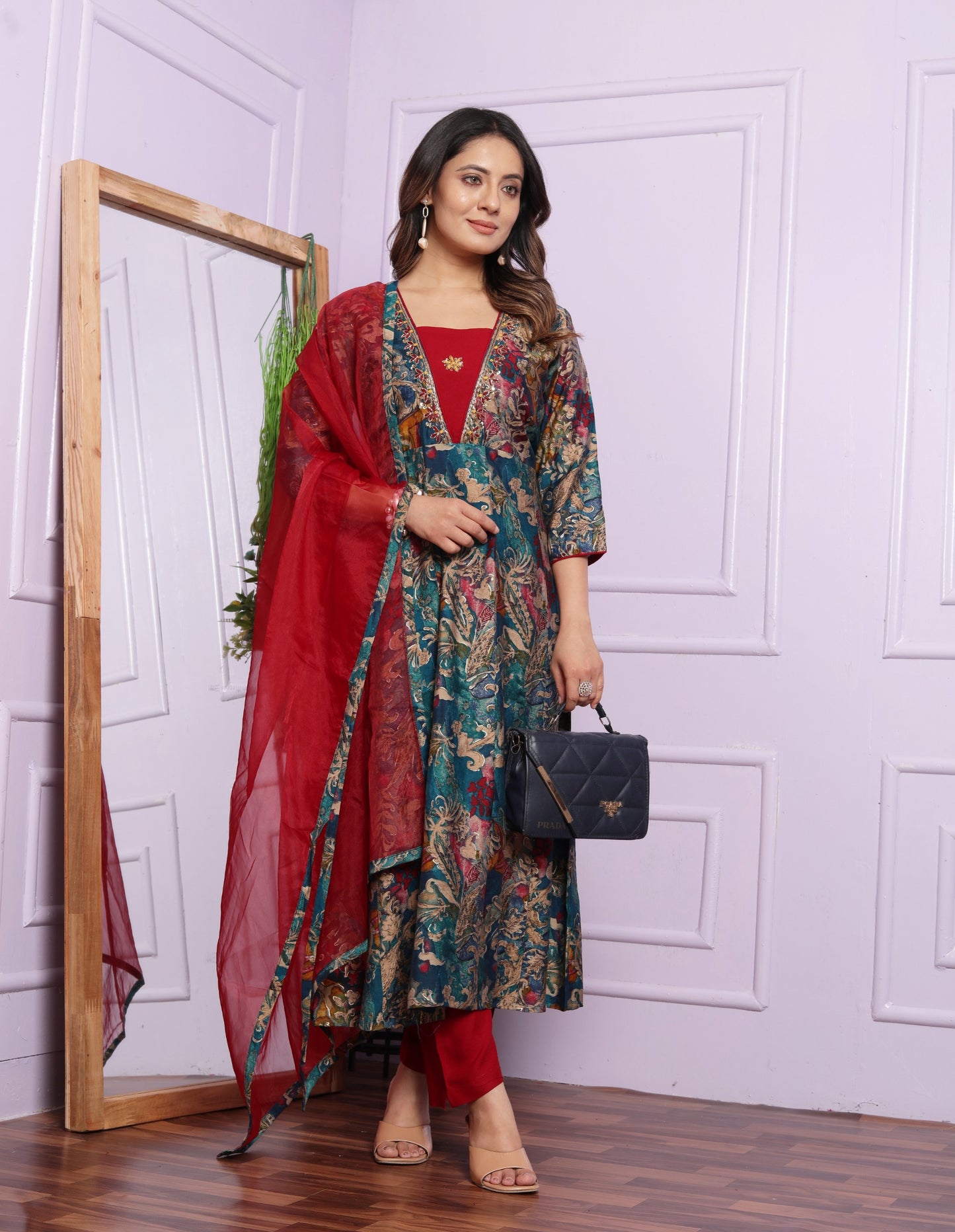 Readymade Silk salwar kameez wedding dress