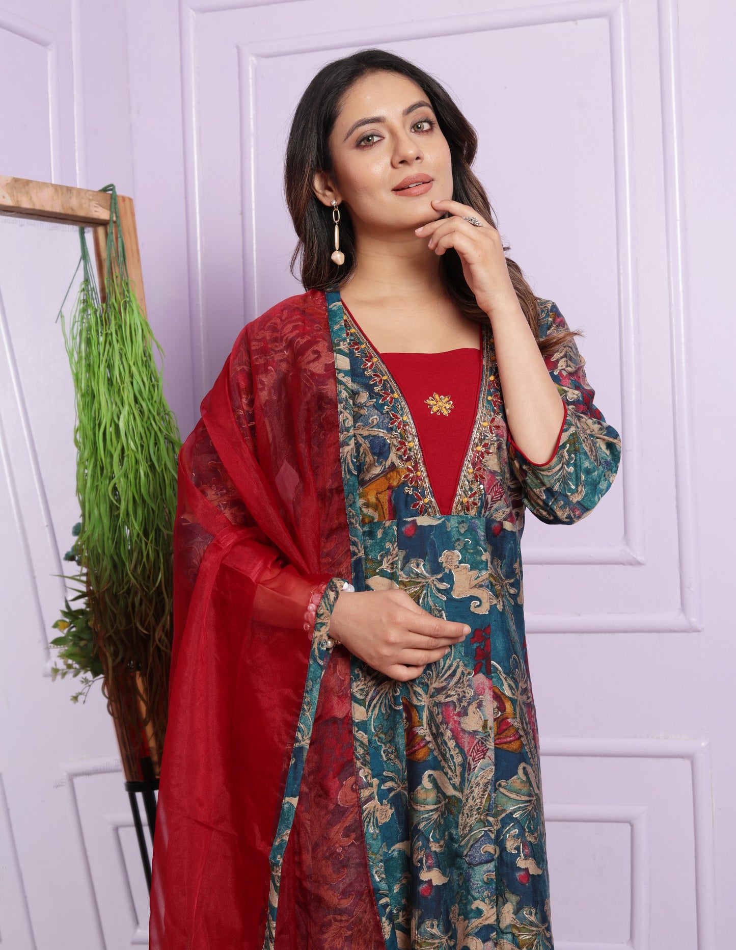 Readymade Silk salwar kameez wedding dress