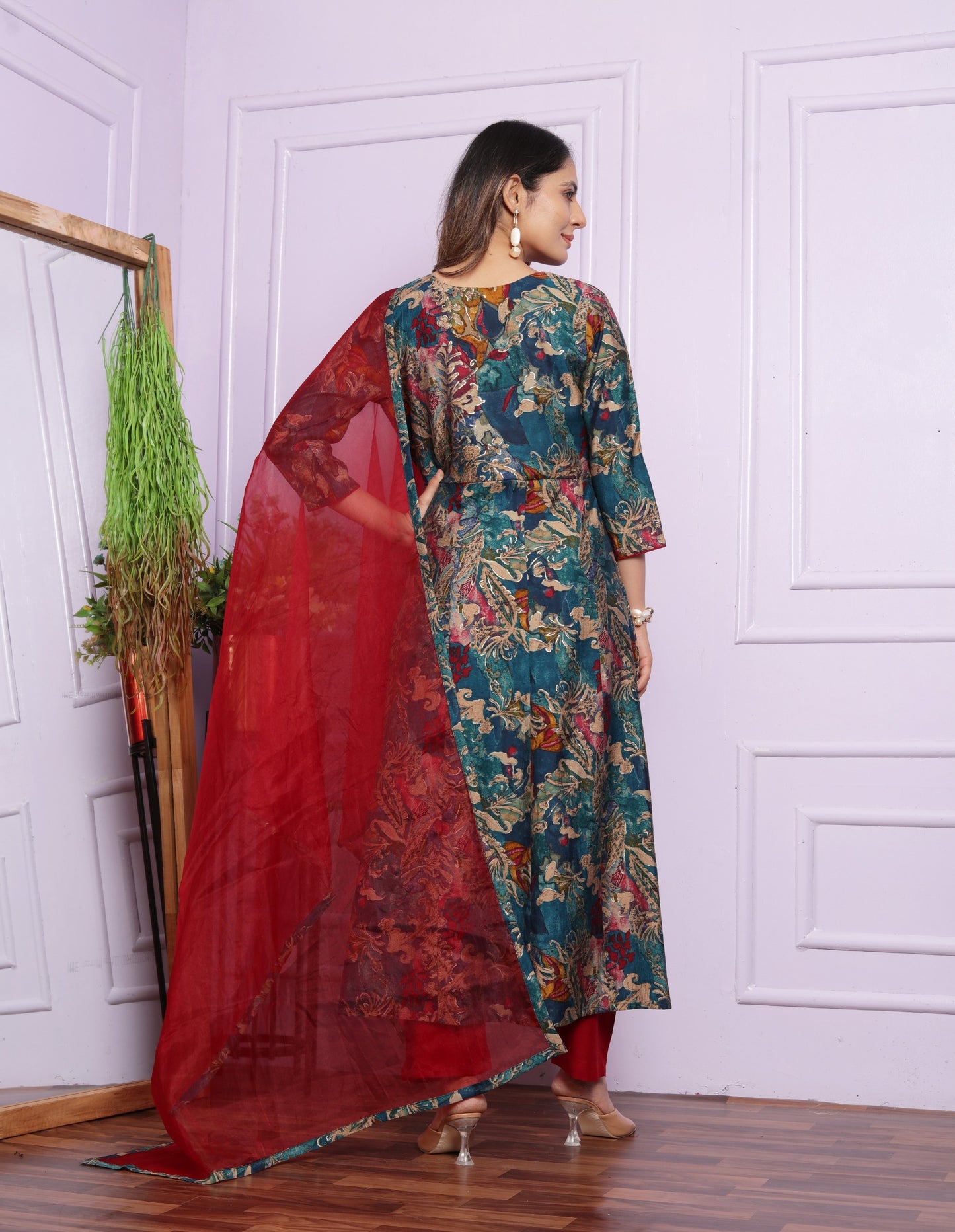 Readymade Silk salwar kameez wedding dress