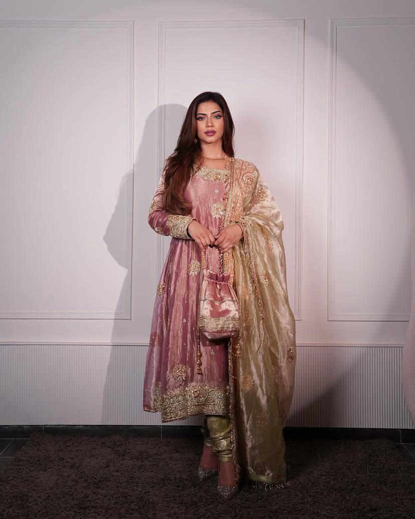 Wedding wear anarkali Full Flair Indian salwar kameez dress