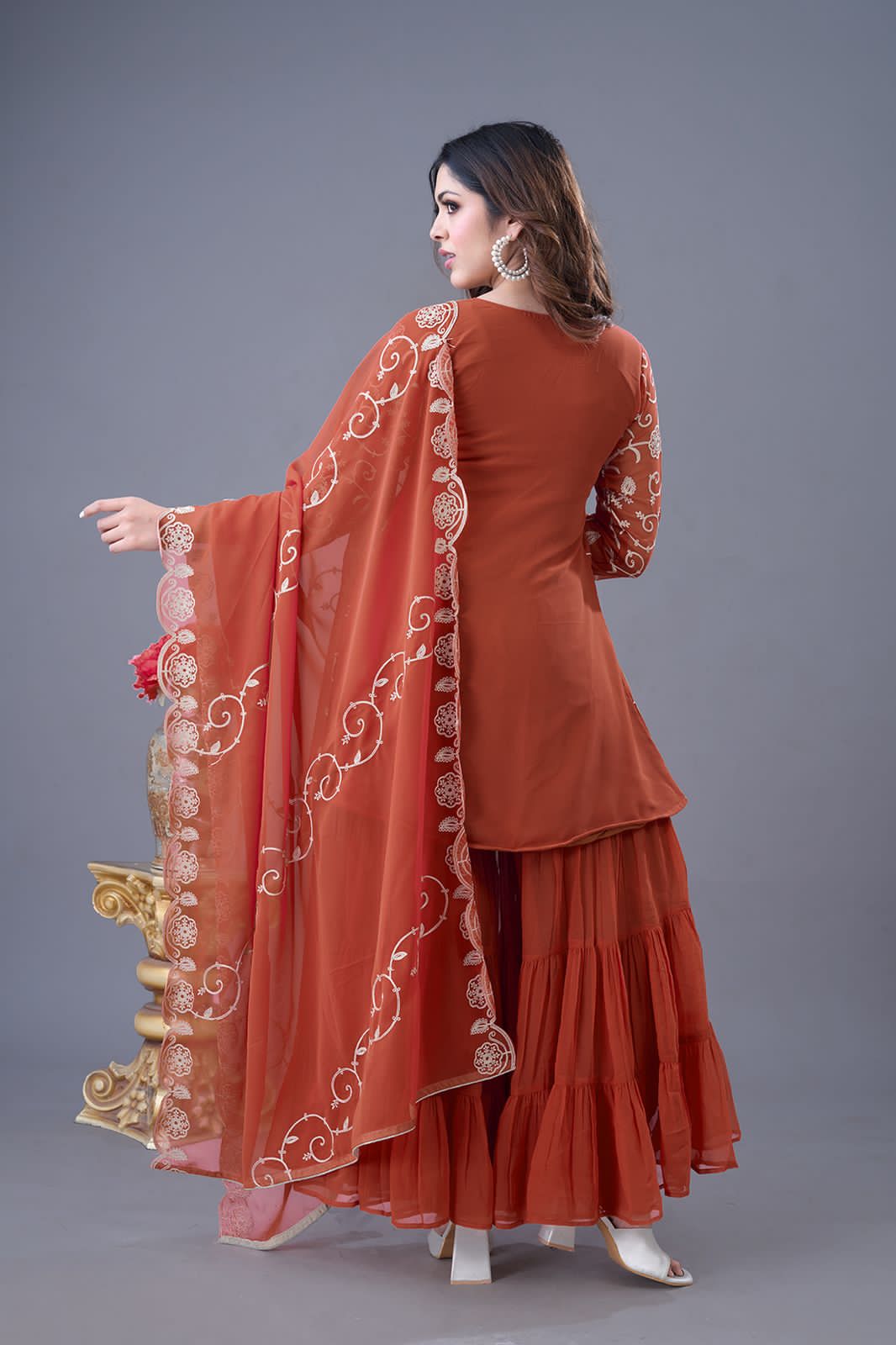 Indian Readymade Sharara Plazoo suit salwar kameez dress wedding